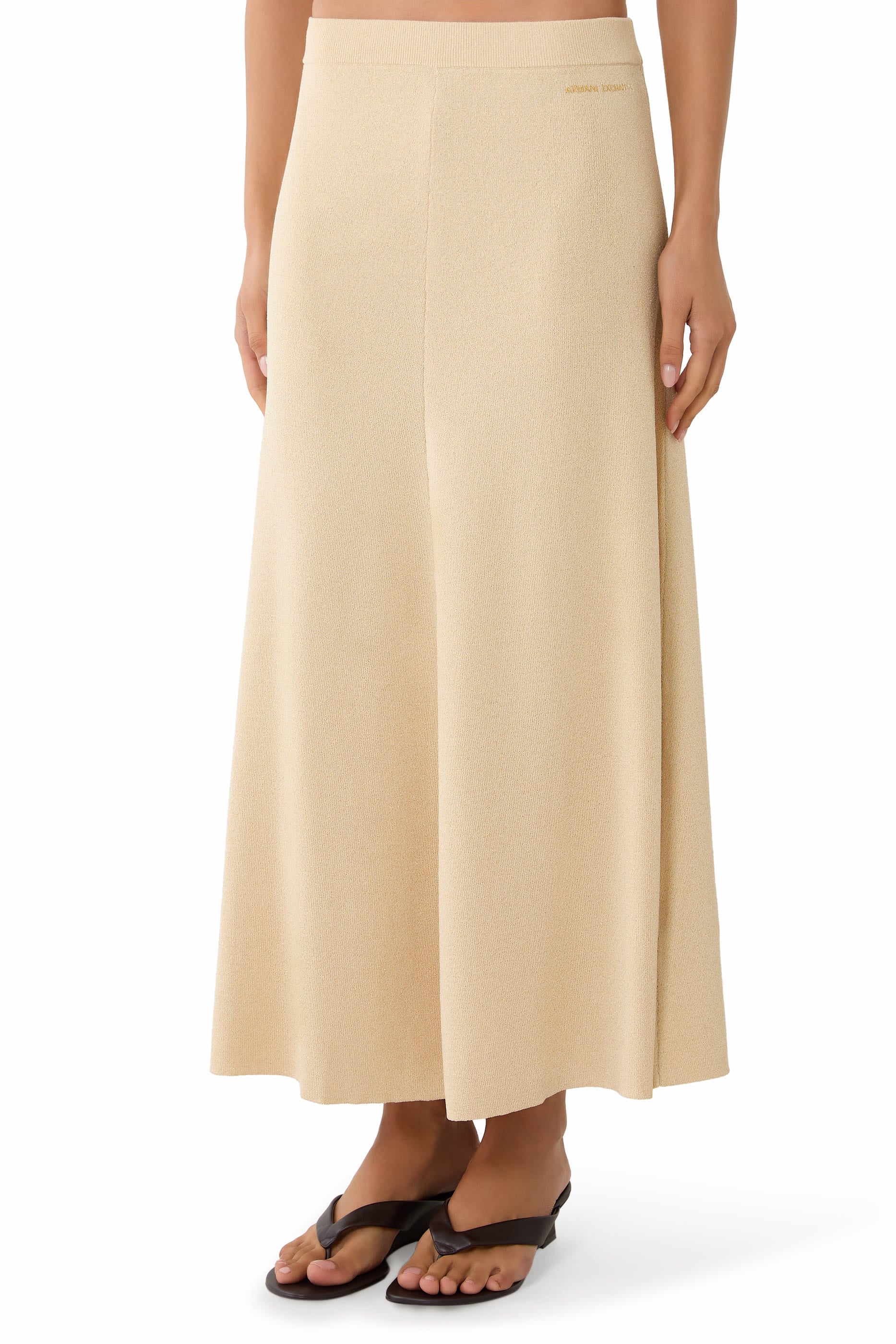 AX Logo Enveloping Midi Skirt