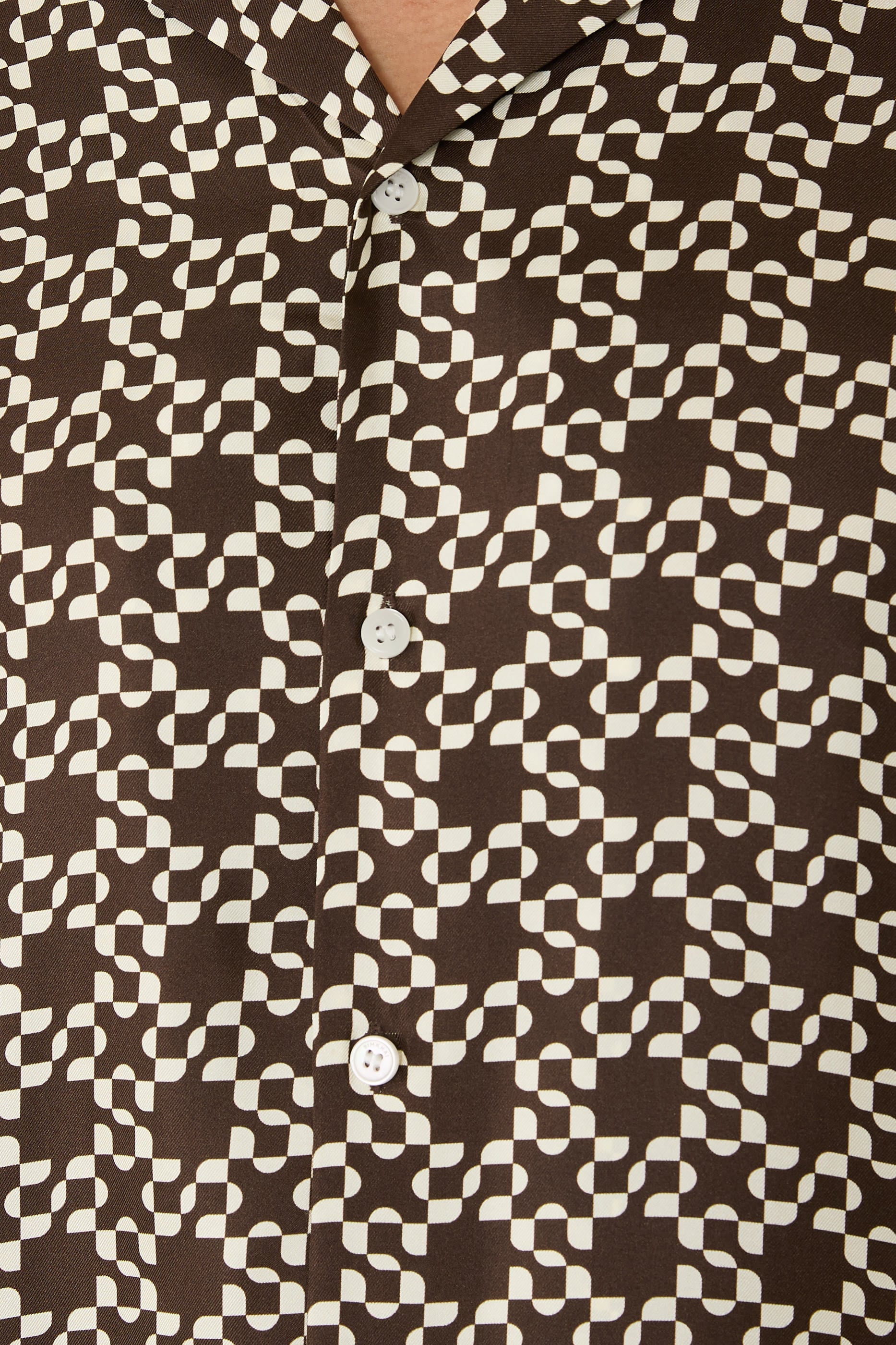 Casper Printed Silk Shirt 