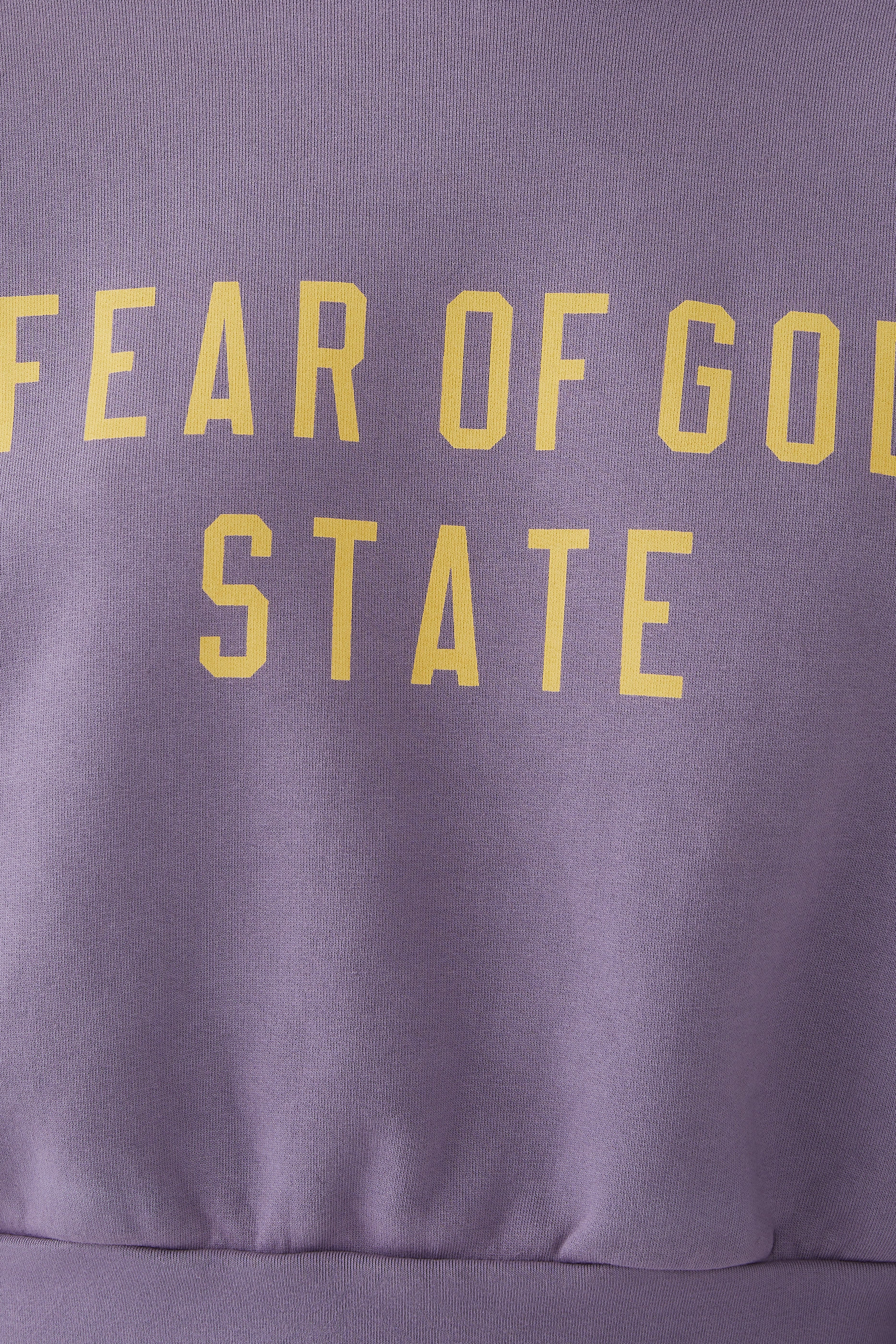 Heavy Fleece Raw Cropped Crewneck