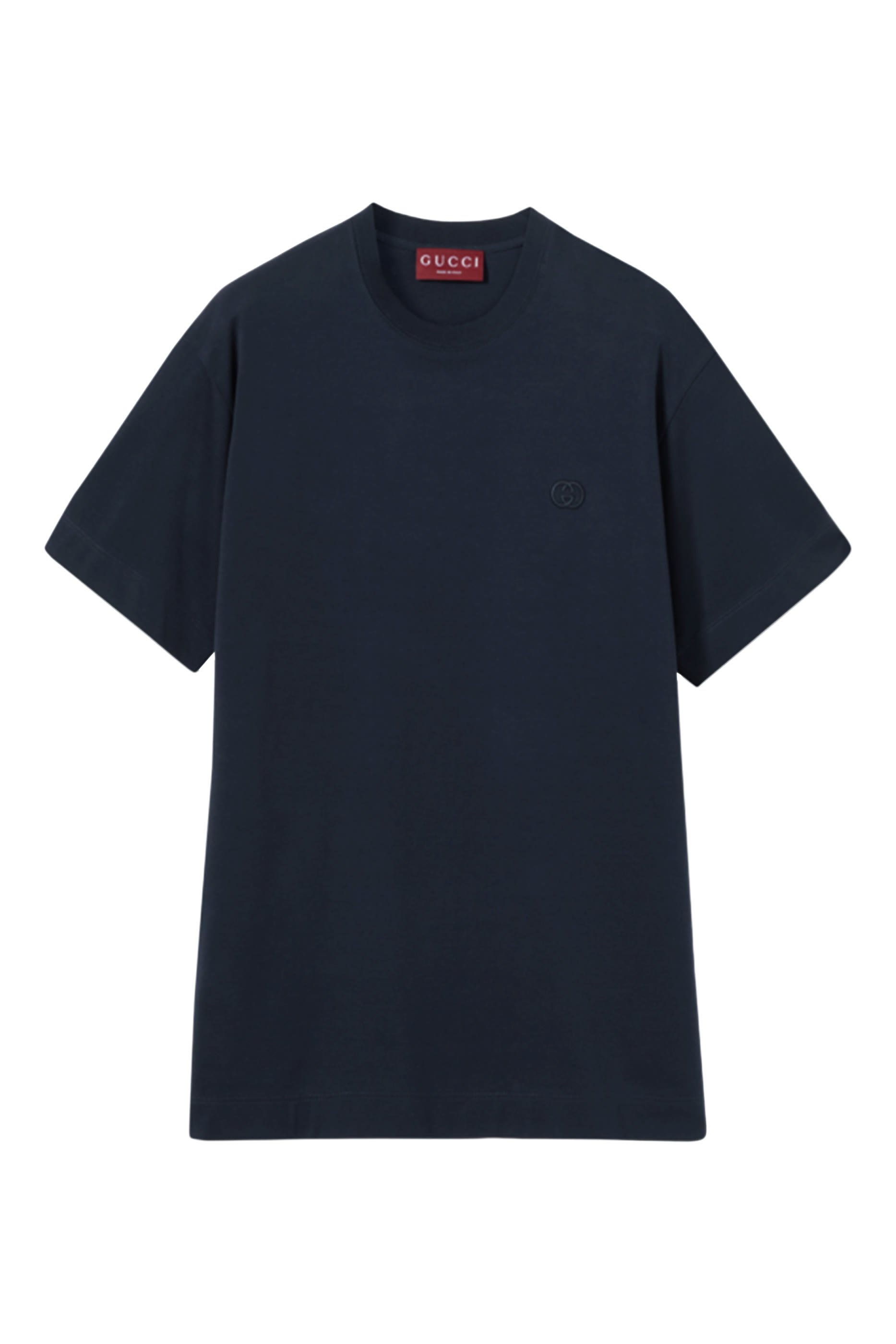 Cotton Jersey Embroidered T-Shirt