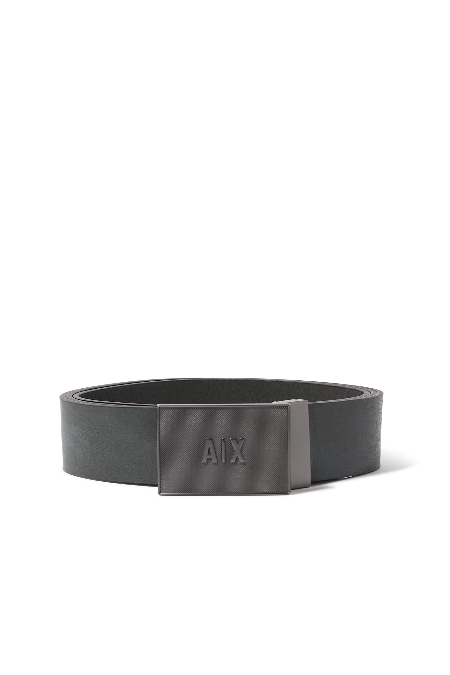 AX Logo Genuine Leather Belt
