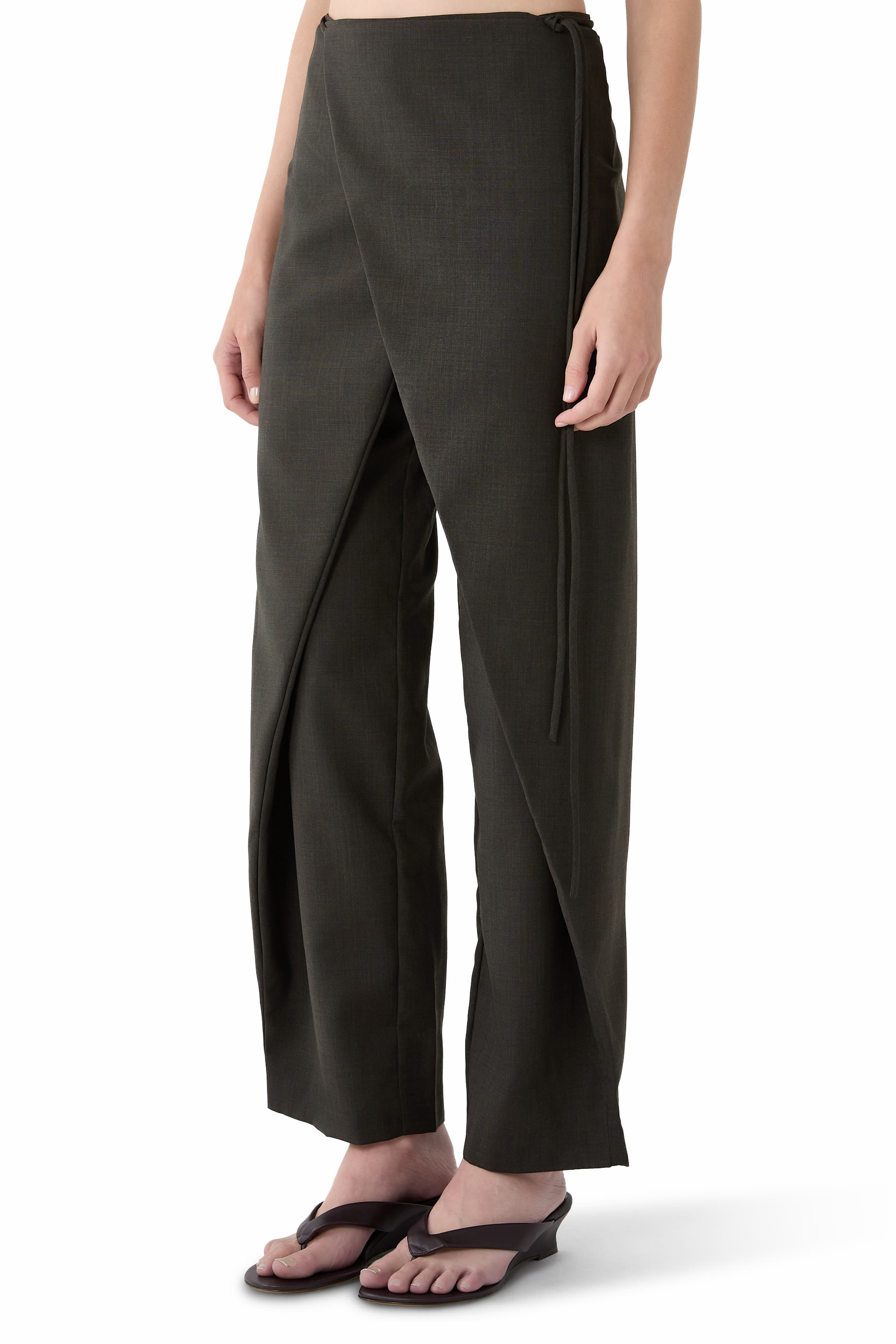 Wrap Rouleau Tailored Pants