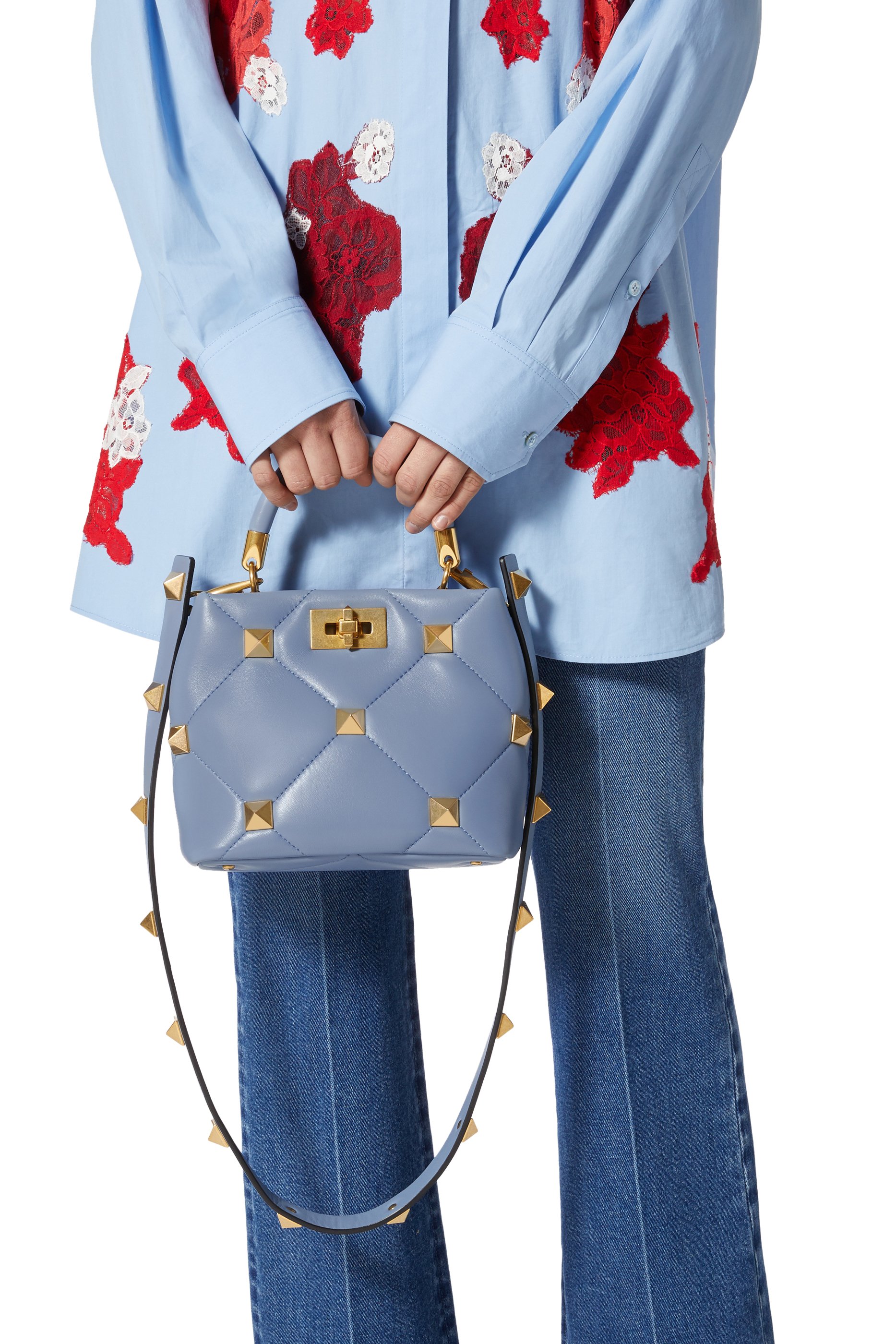 Valentino Garavani Roman Stud Top Handle Bag