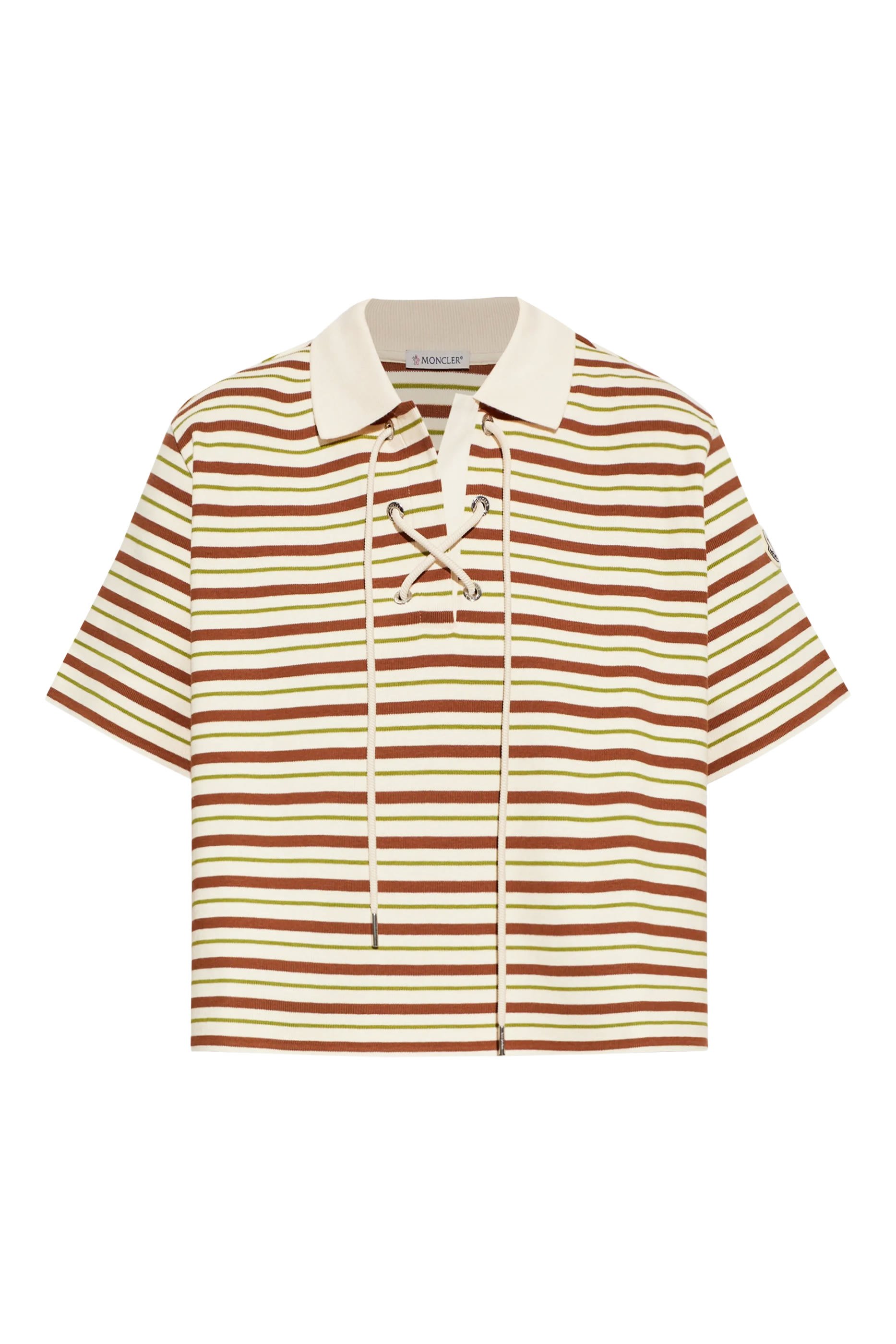 Striped Cotton Polo Shirt