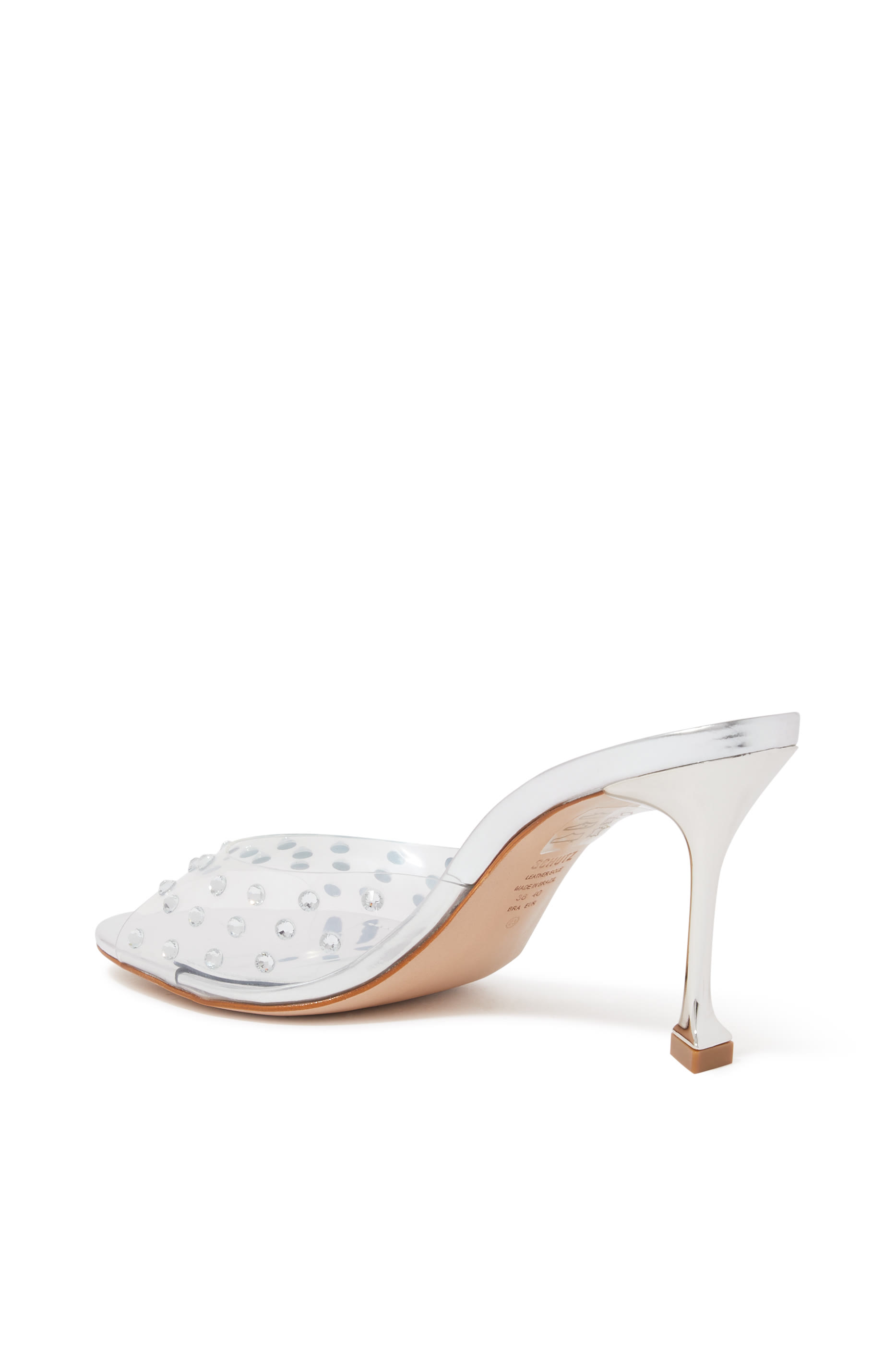 Embellished 90 PVC Mules