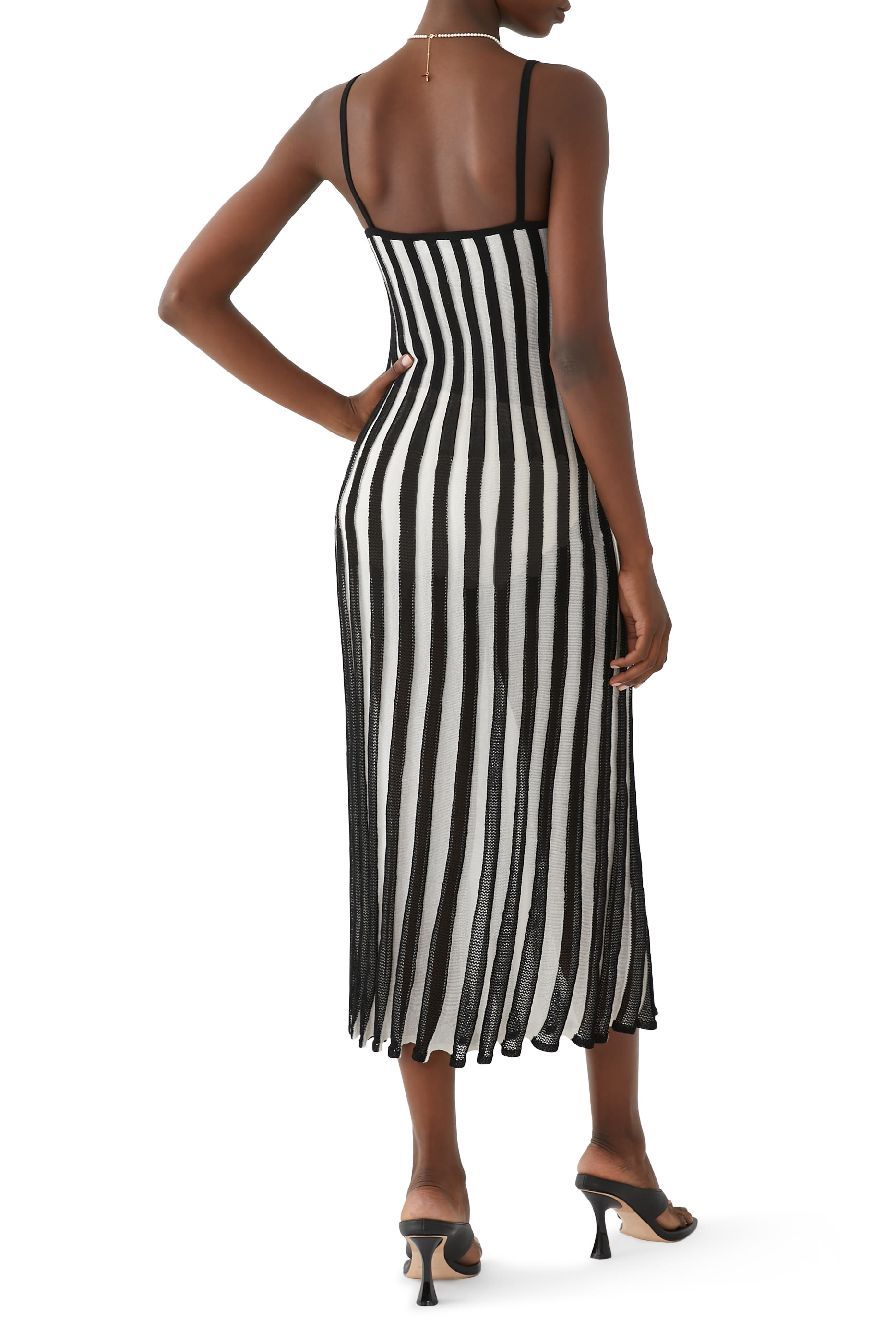 Kaylee Striped Midi Dress