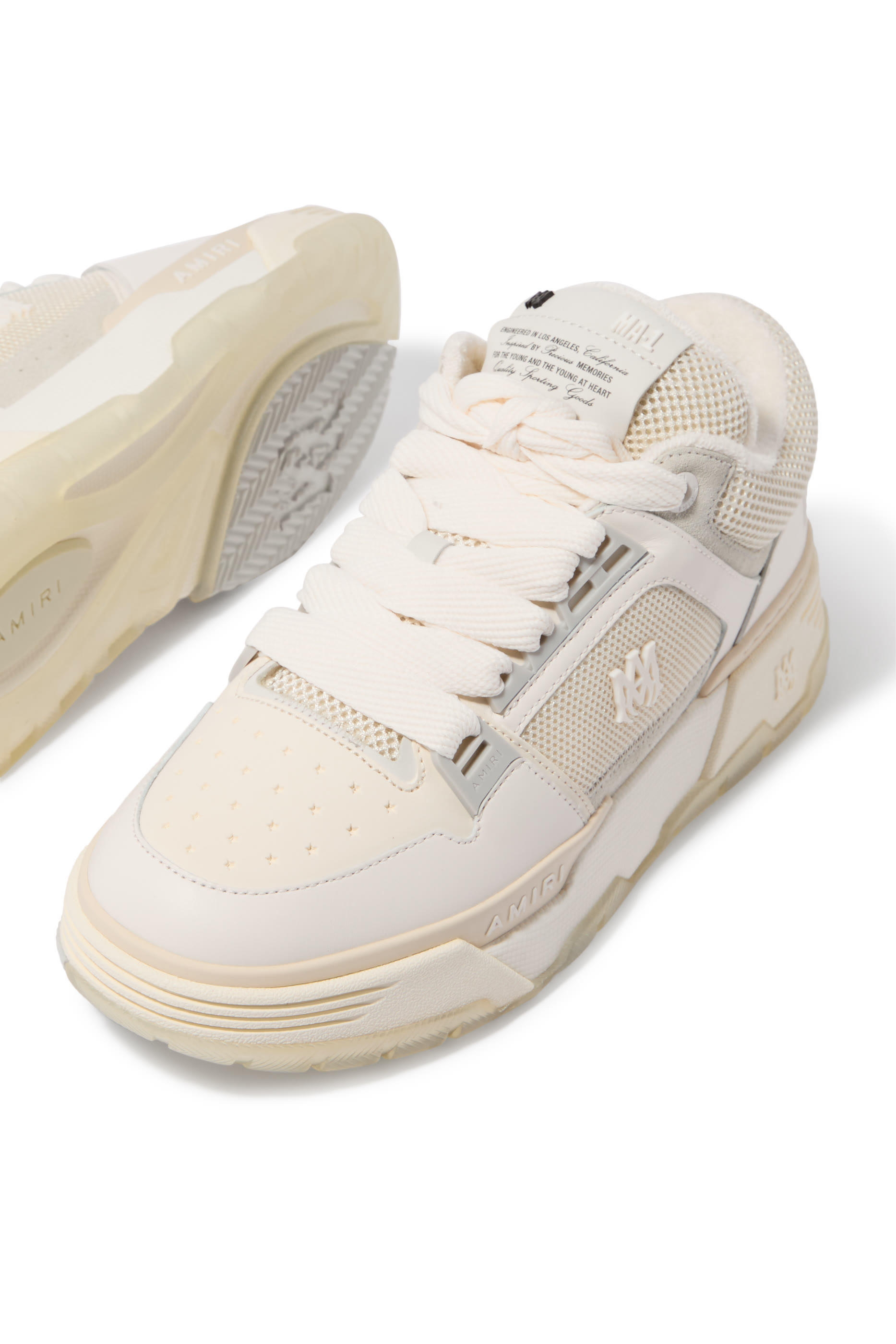 MA-1 Panelled Leather Sneakers