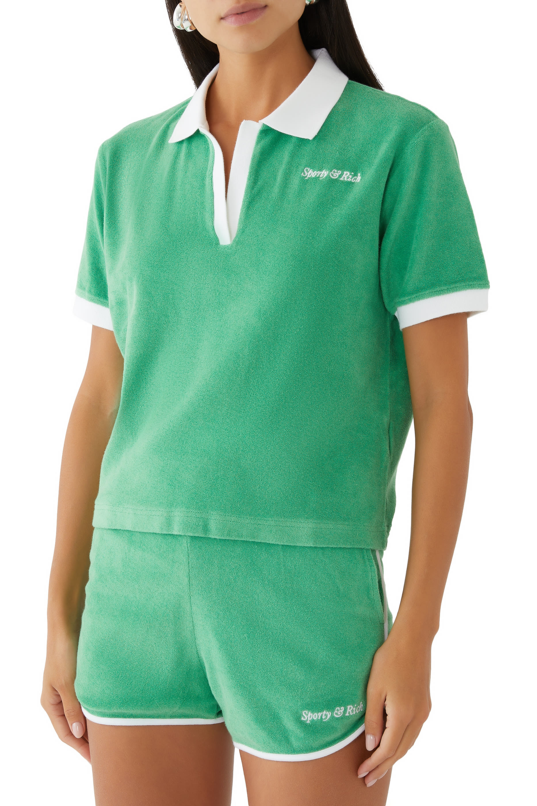 Italic Logo Terry Polo