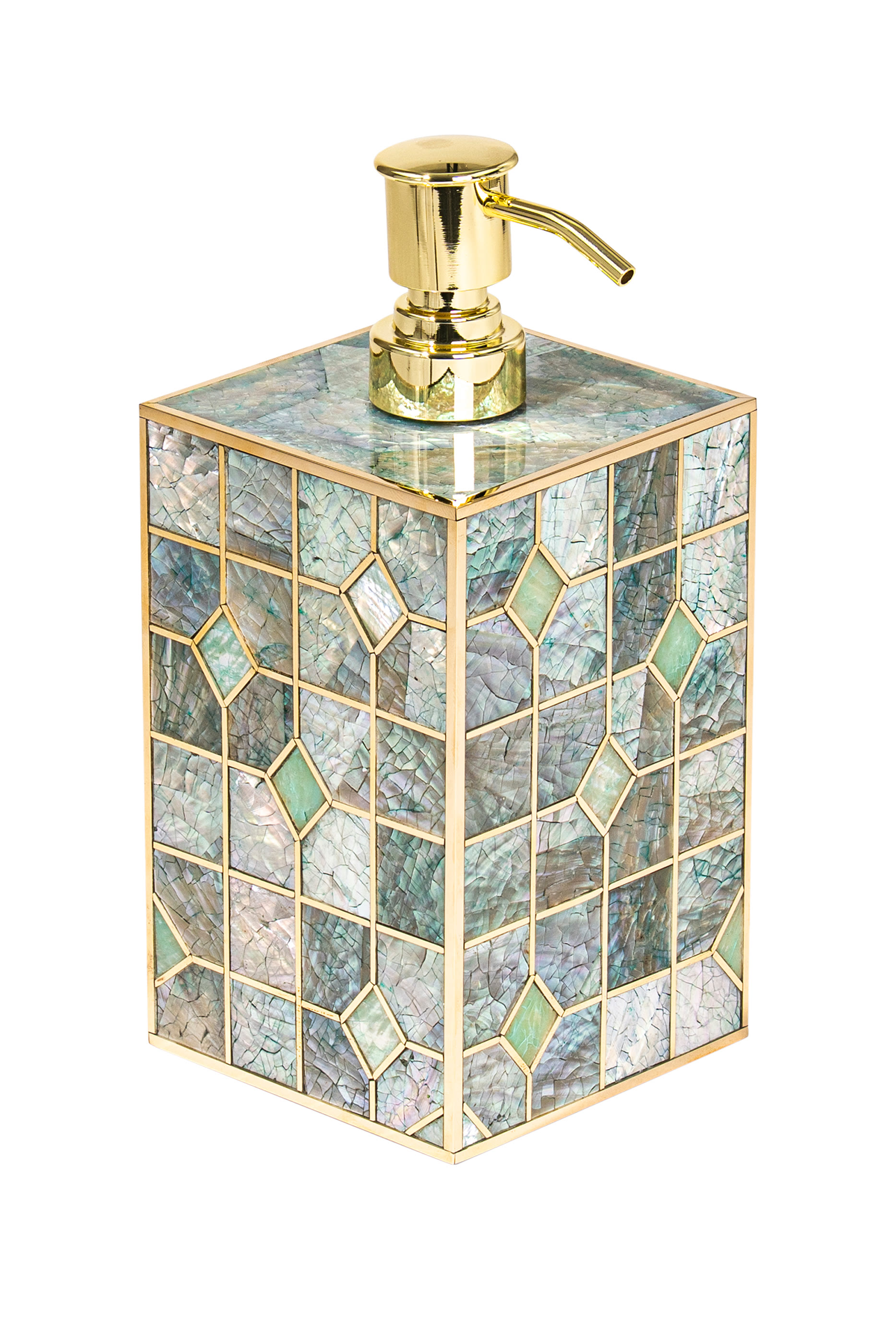 Crackled Abalone Shell Liquid Dispenser