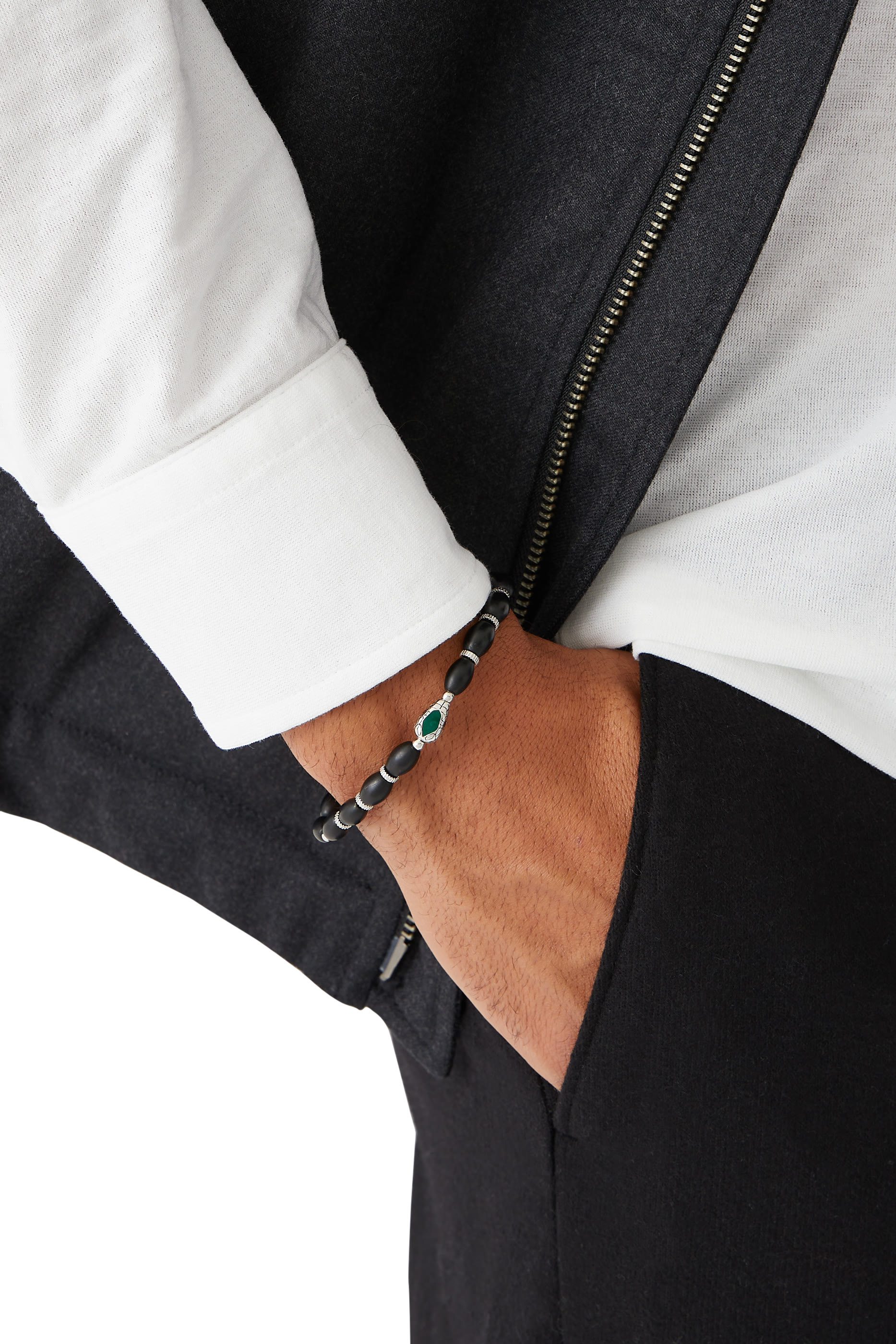 Enamel Oval Bead Bracelet