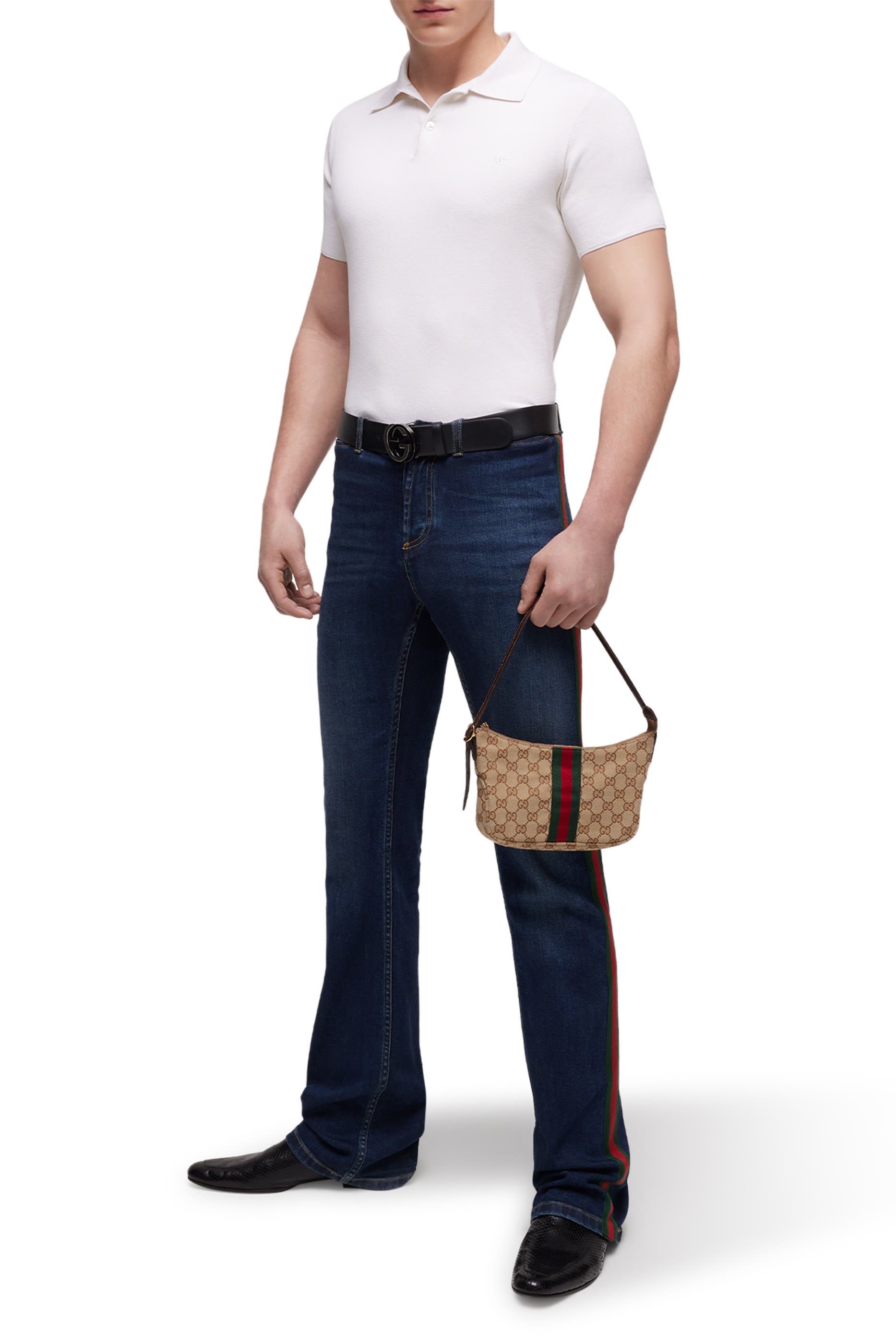 Silk Cotton Polo Shirt 