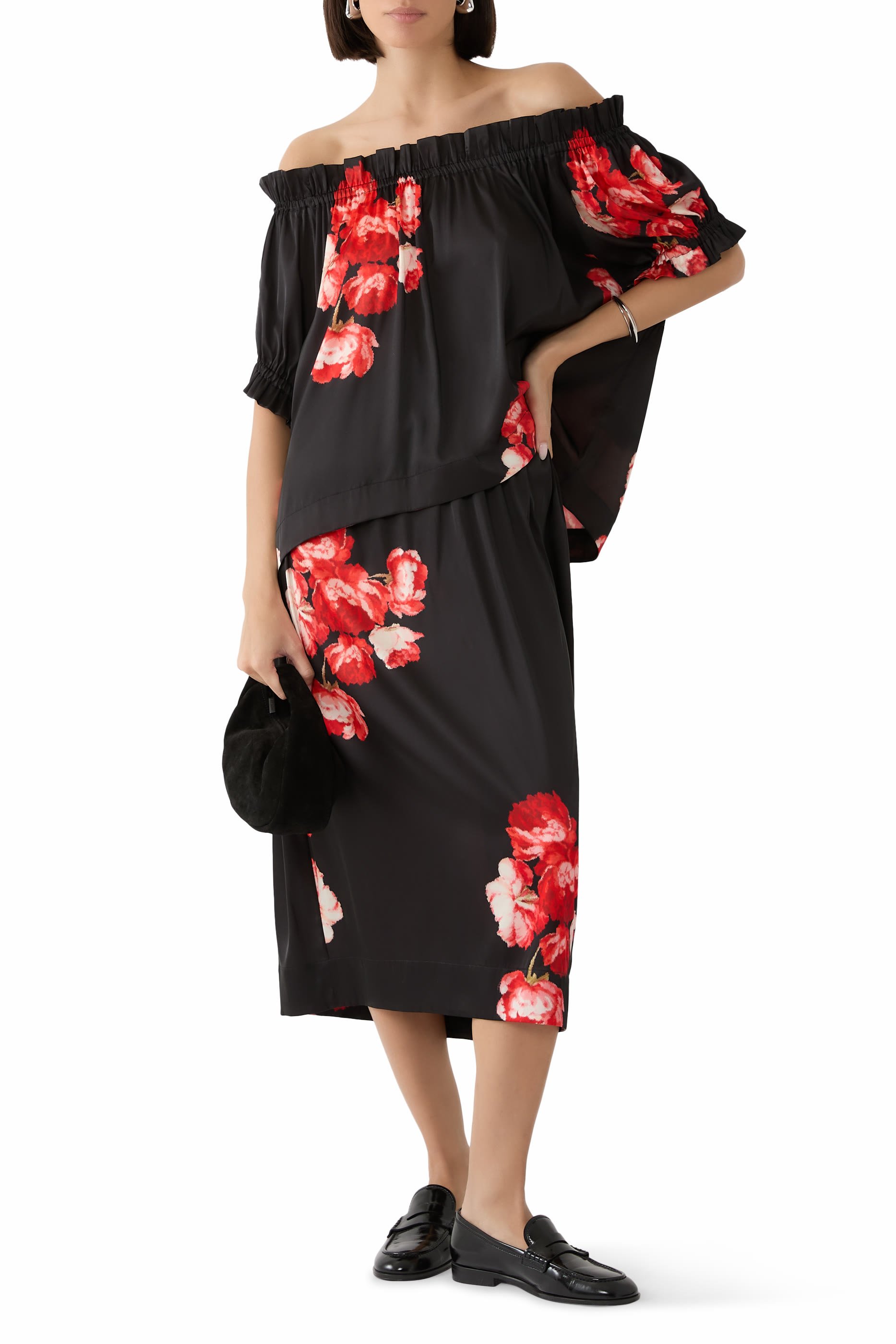 Gathered Ruffle Tulip Top