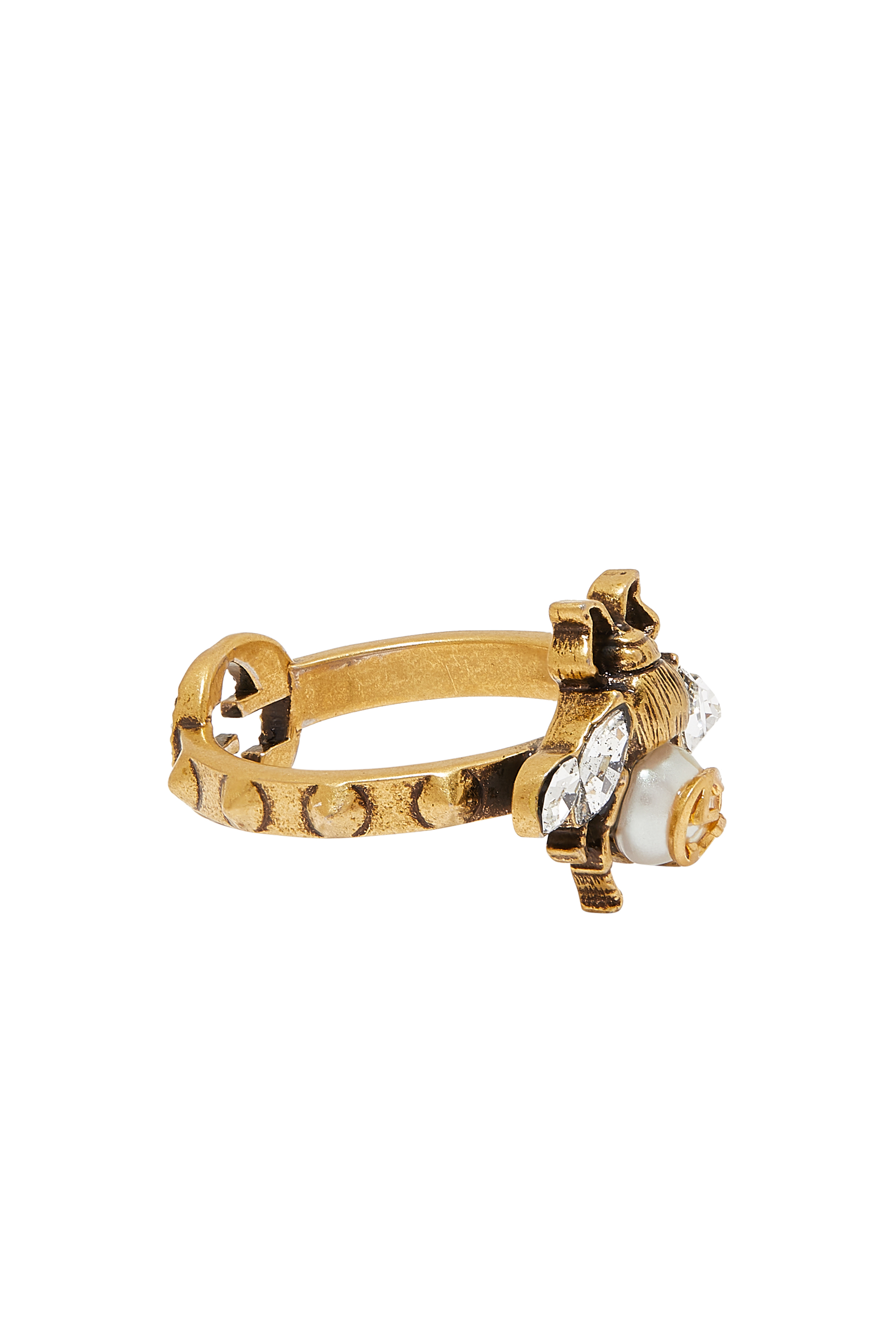 Bee Ring With Interlocking G