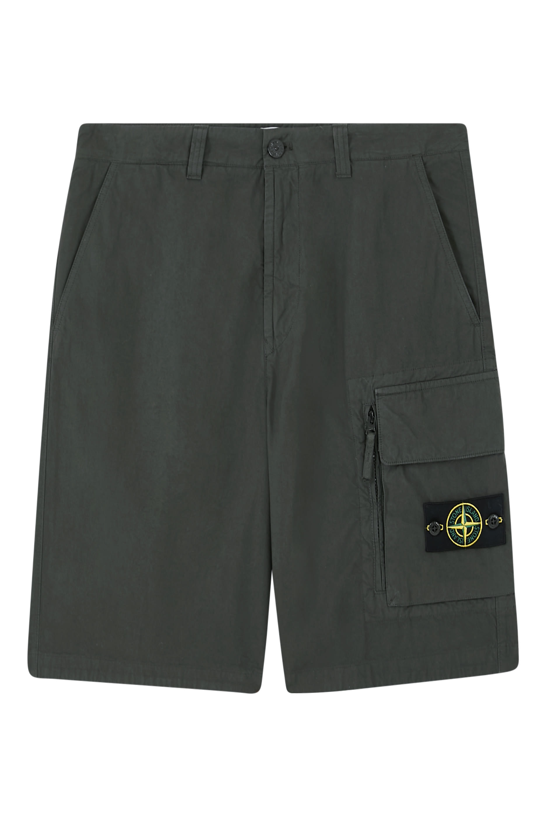 Compass-Badge Cargo Shorts