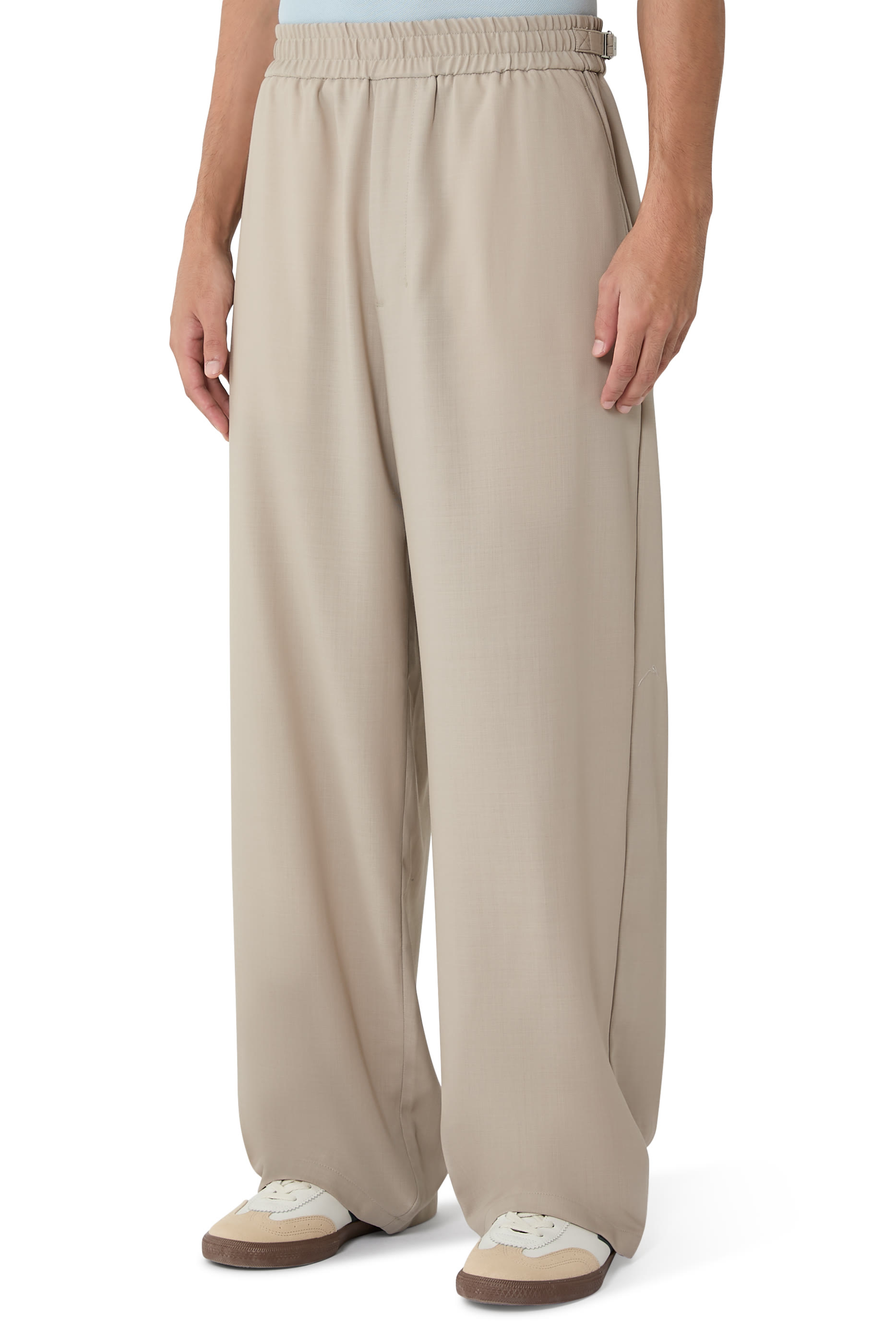 Wool Elasticated Trousers 