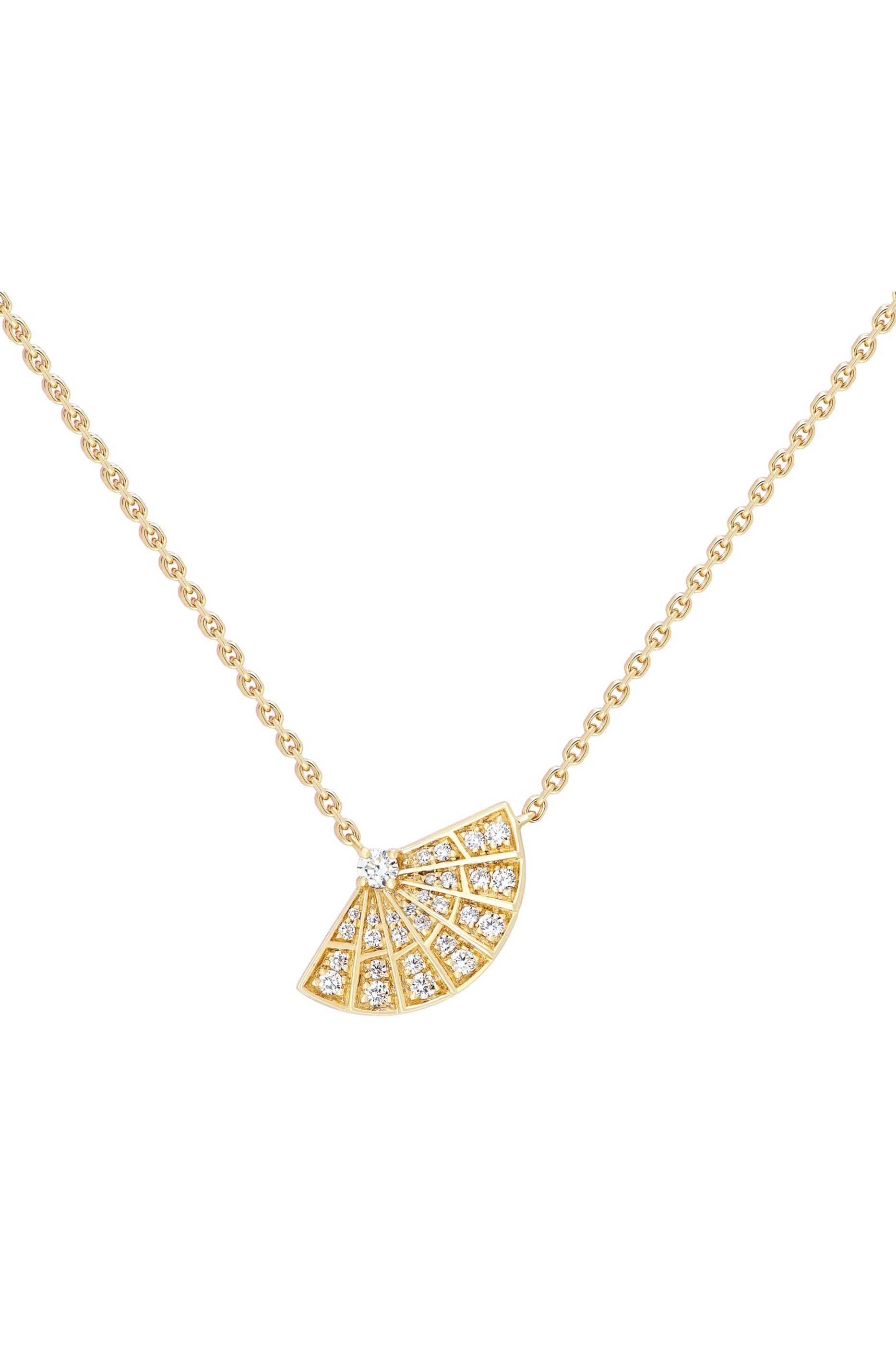 Fanfare Symphony Pendant, 18k Yellow Gold & Diamonds