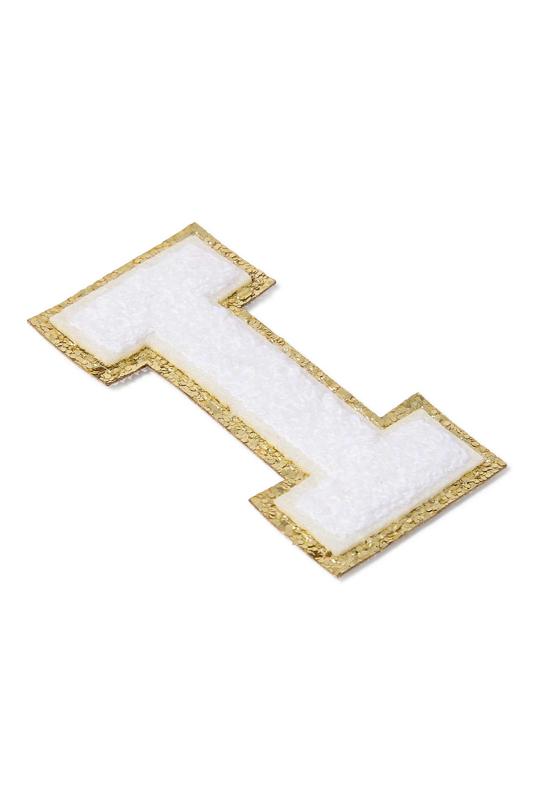 Kids 3" Chenille Sparkle ‘I’ Letter Patch