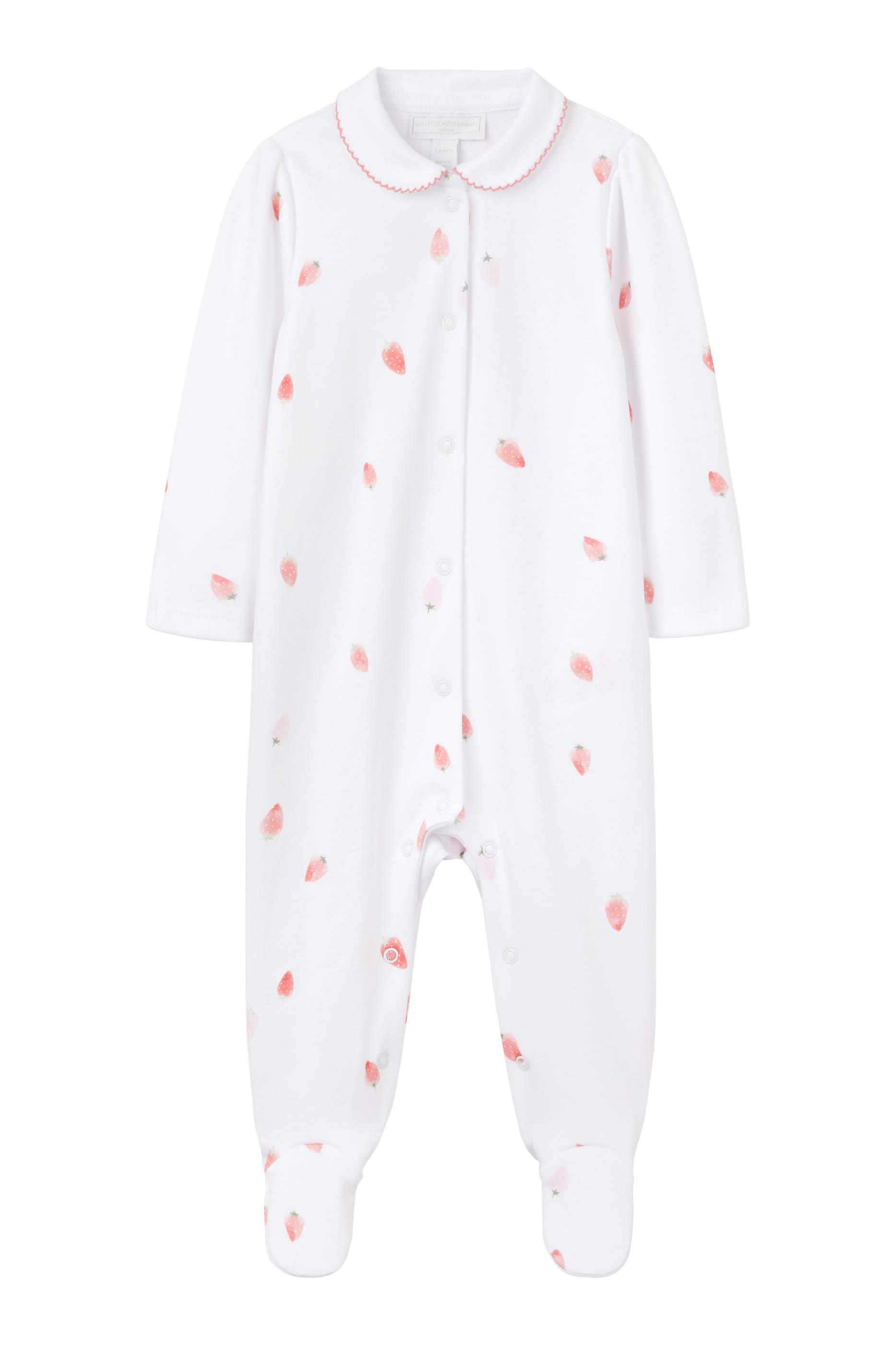 Kids Strawberry Collared Sleepsuit
