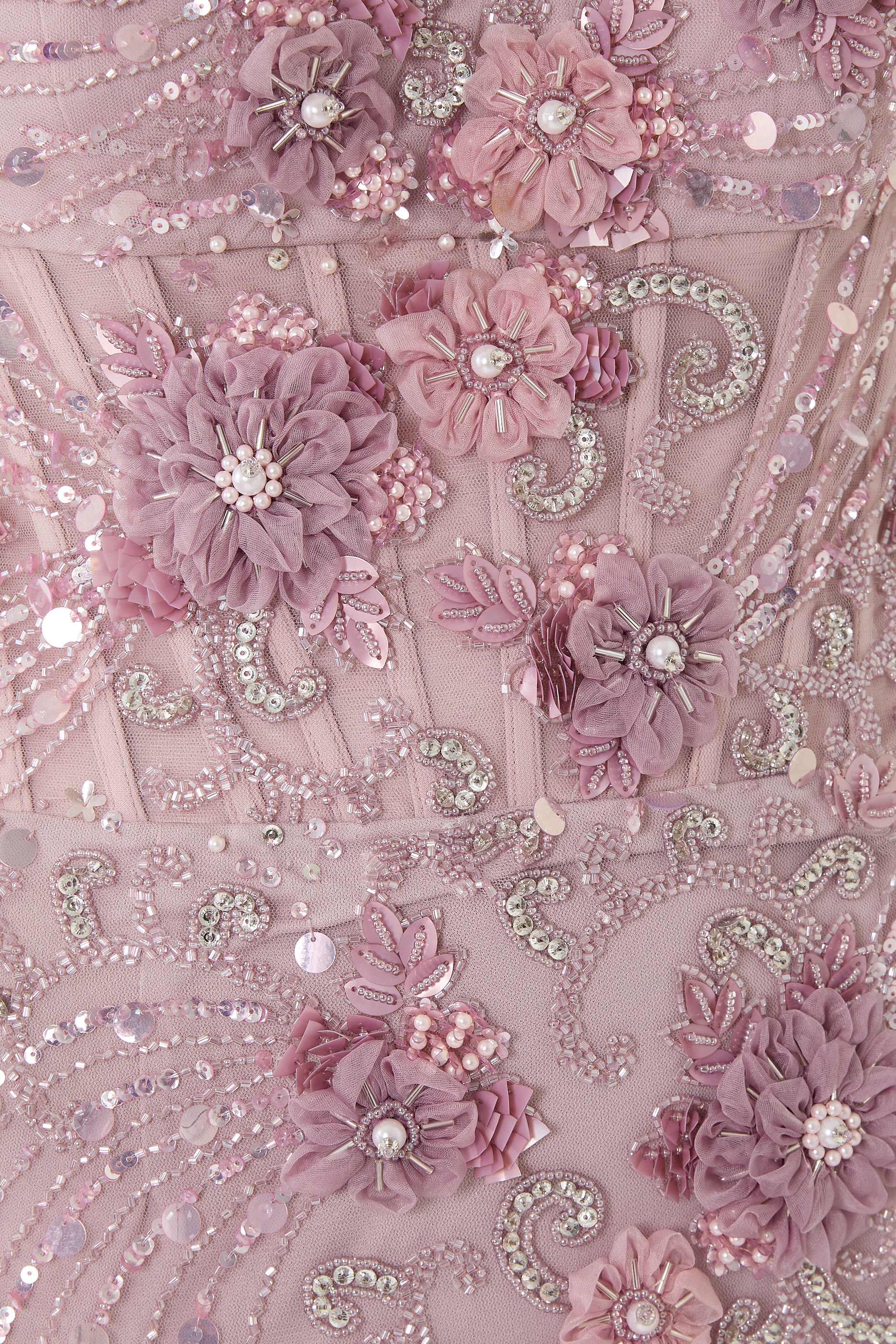 Off Shoulder Beaded Gown