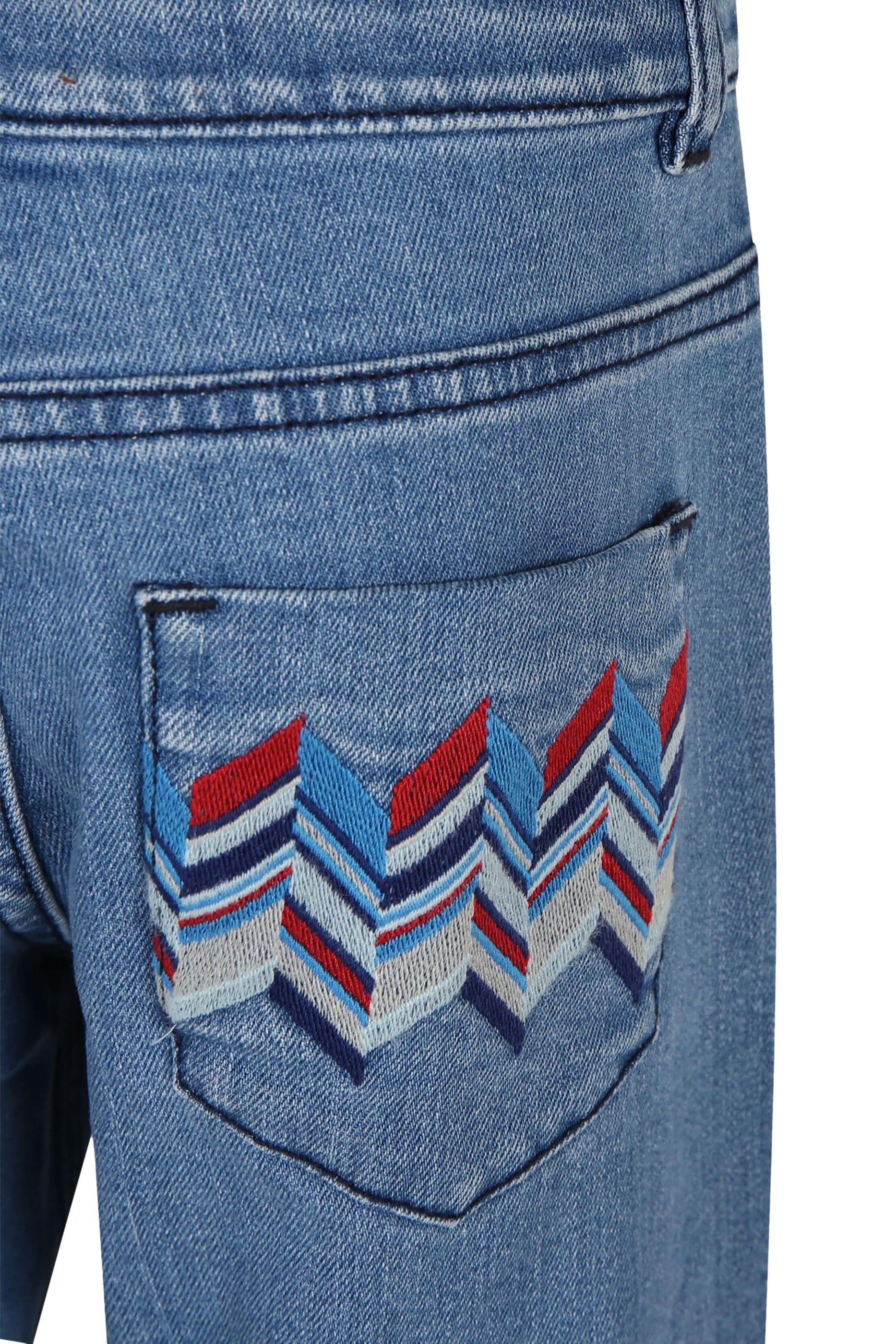 Kids Chevron Pattern Jeans