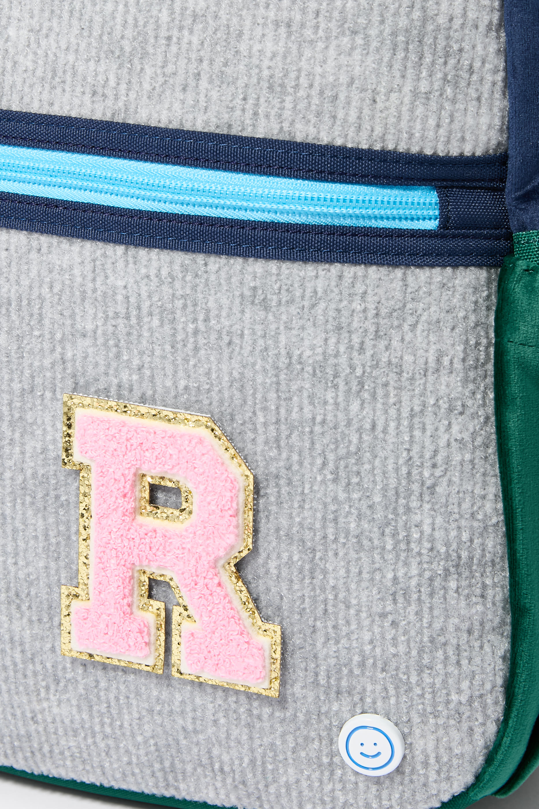 Kids  3" Chenille Sparkle R Letter Patch