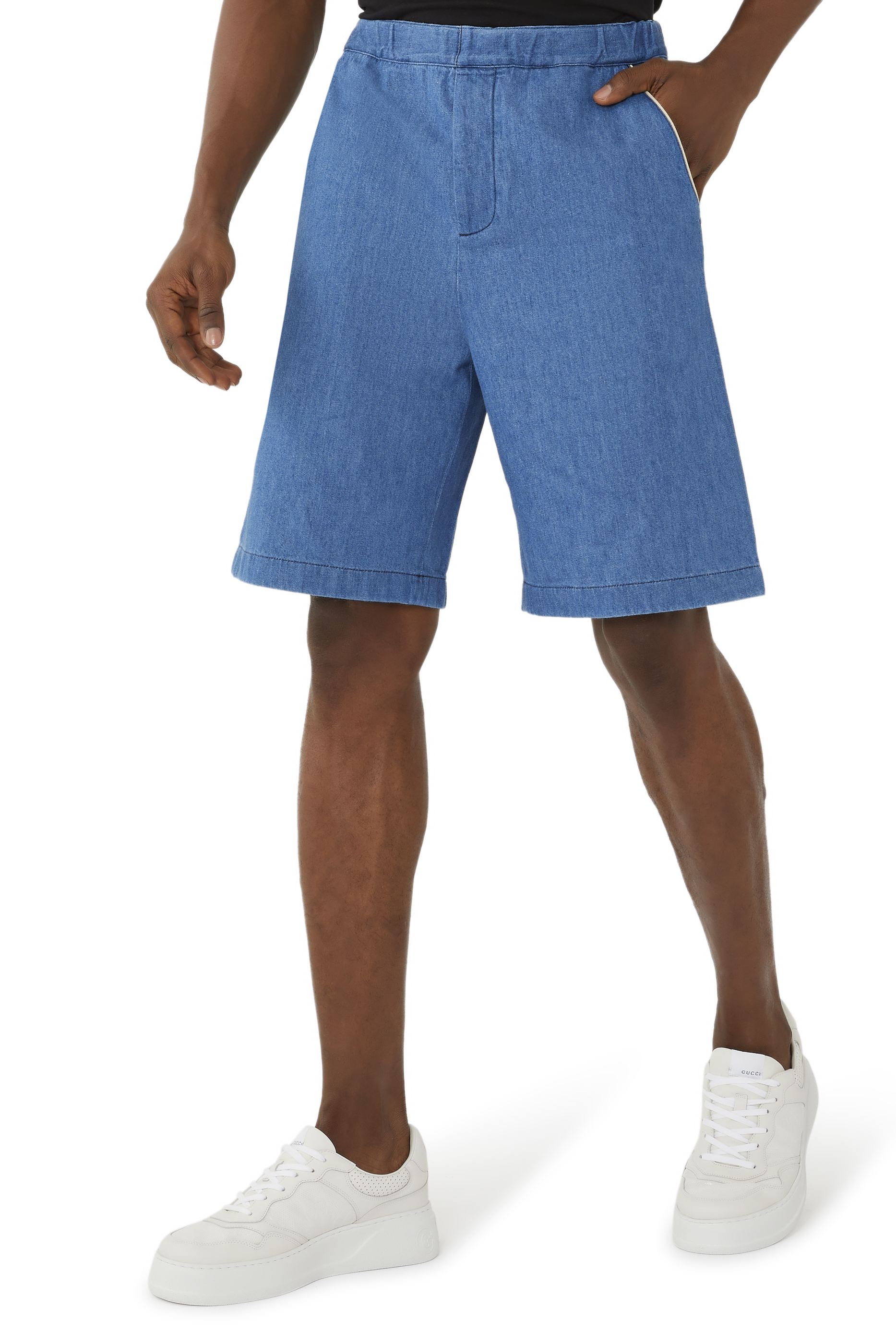 Denim G Patch Shorts