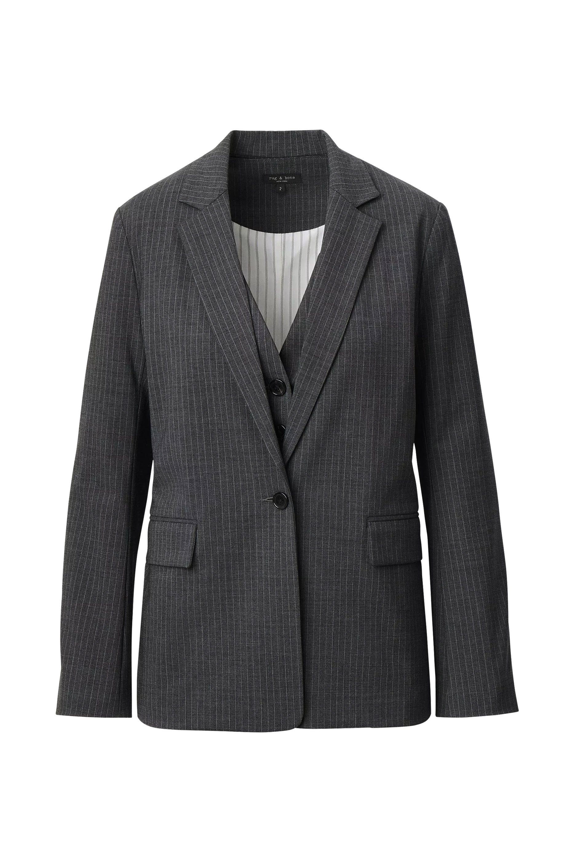 Jennifer Striped Two-in-One Blazer 