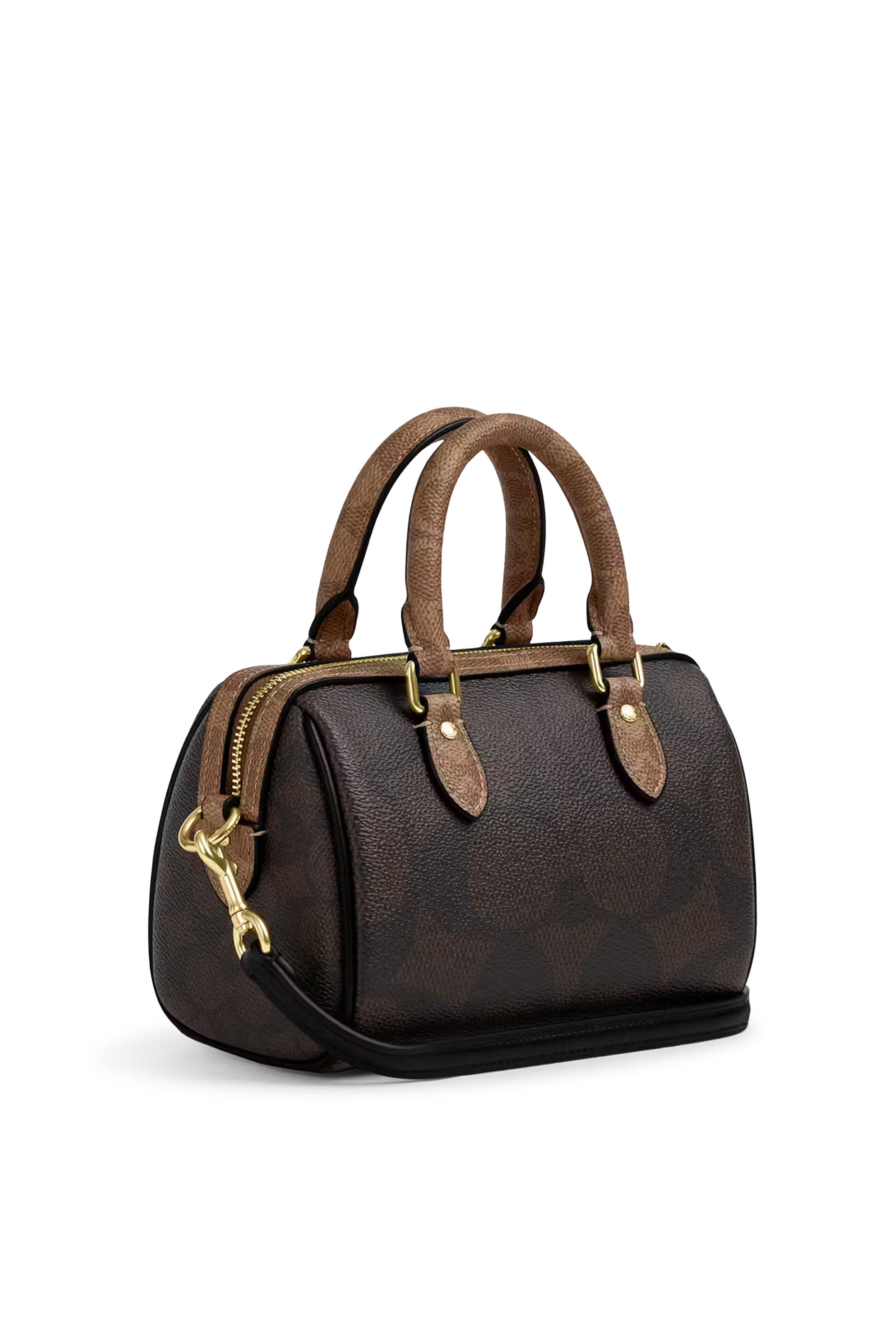 Mini Rowan Crossbody Bag in Blocked Signature Canvas