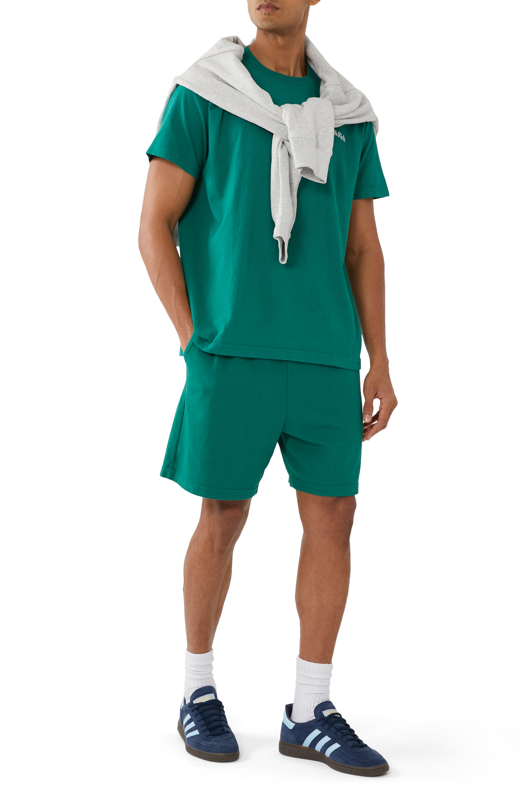 Serif Logo Gym Shorts