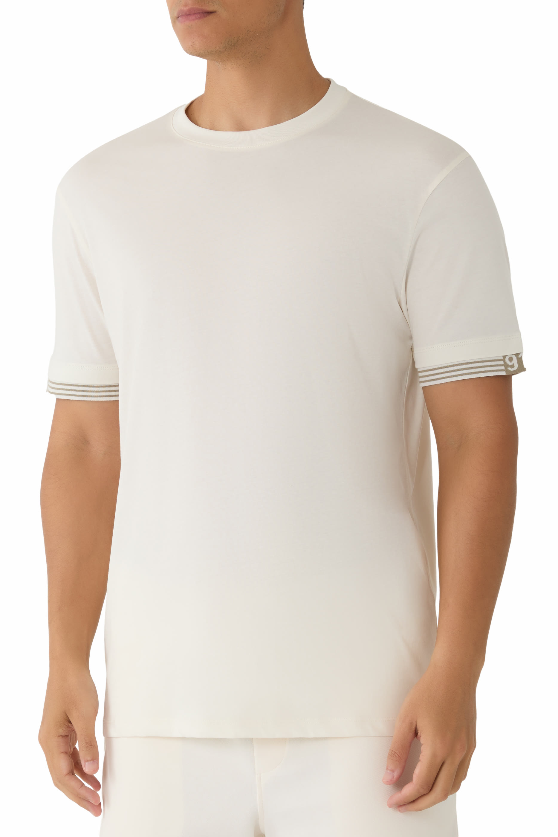 91 AX Logo Cotton-Jersey T-Shirt