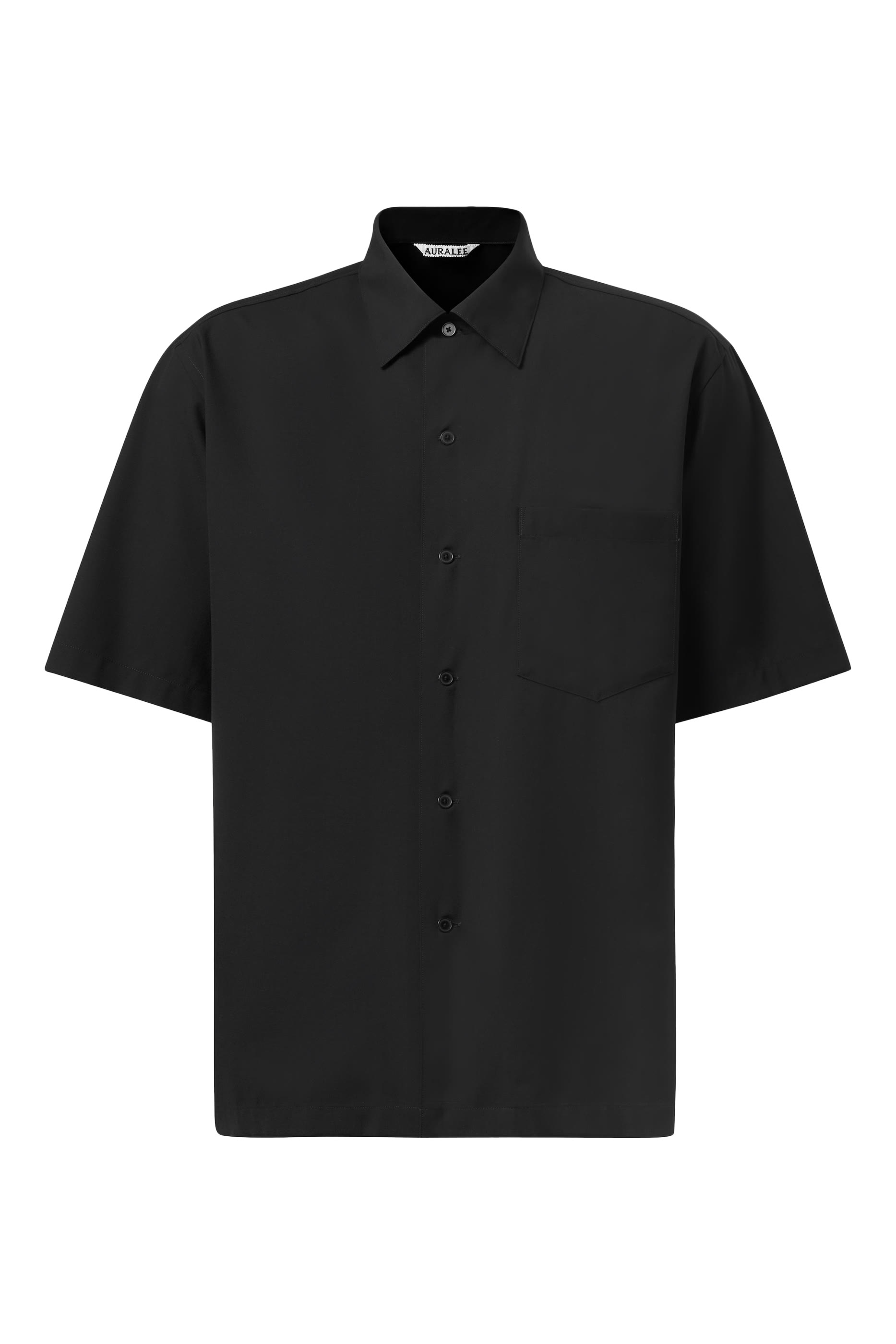 Super Fine Tropical Wool Open Collar Half Sleeved Shirt