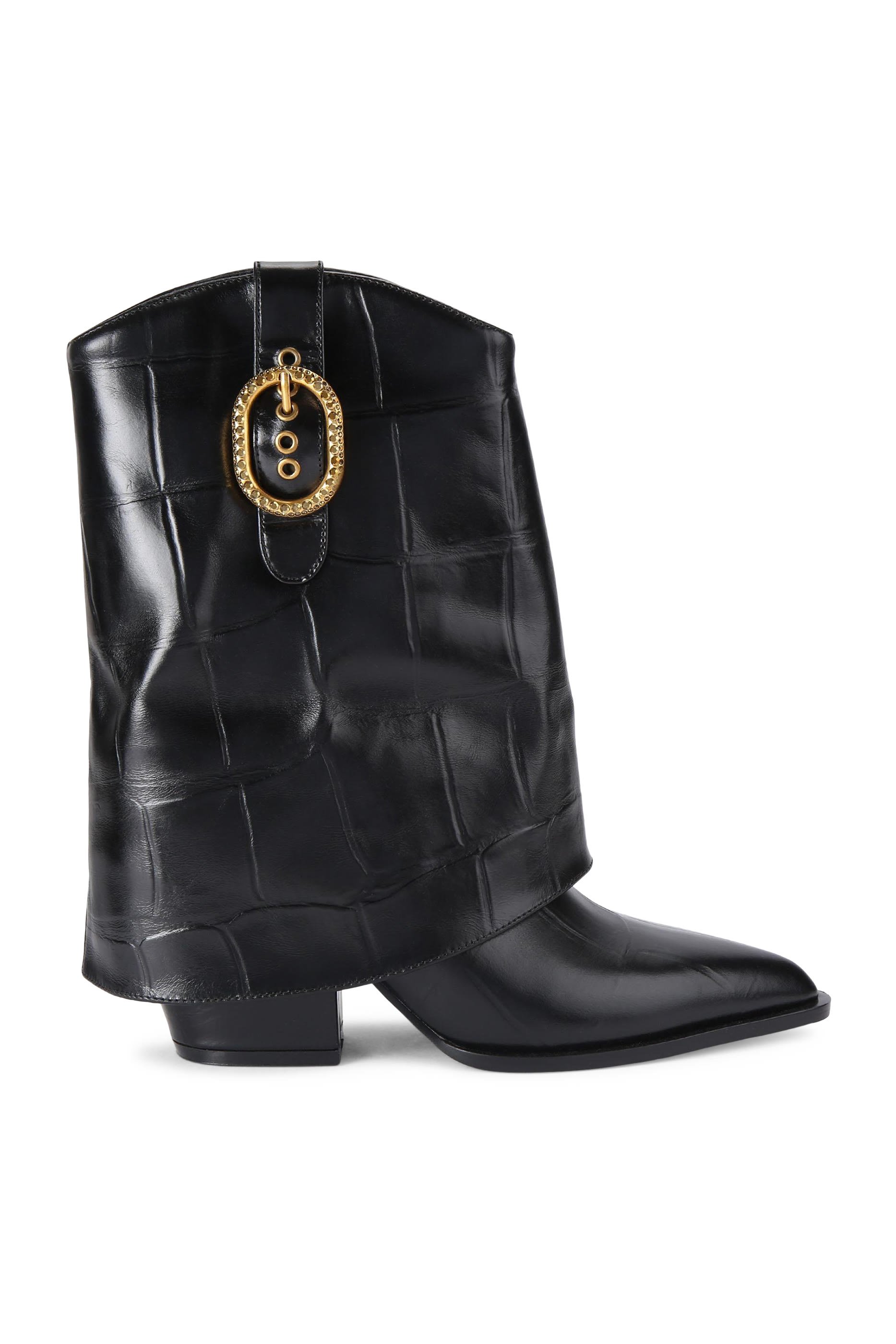 Fold‑Over Ankle Boots