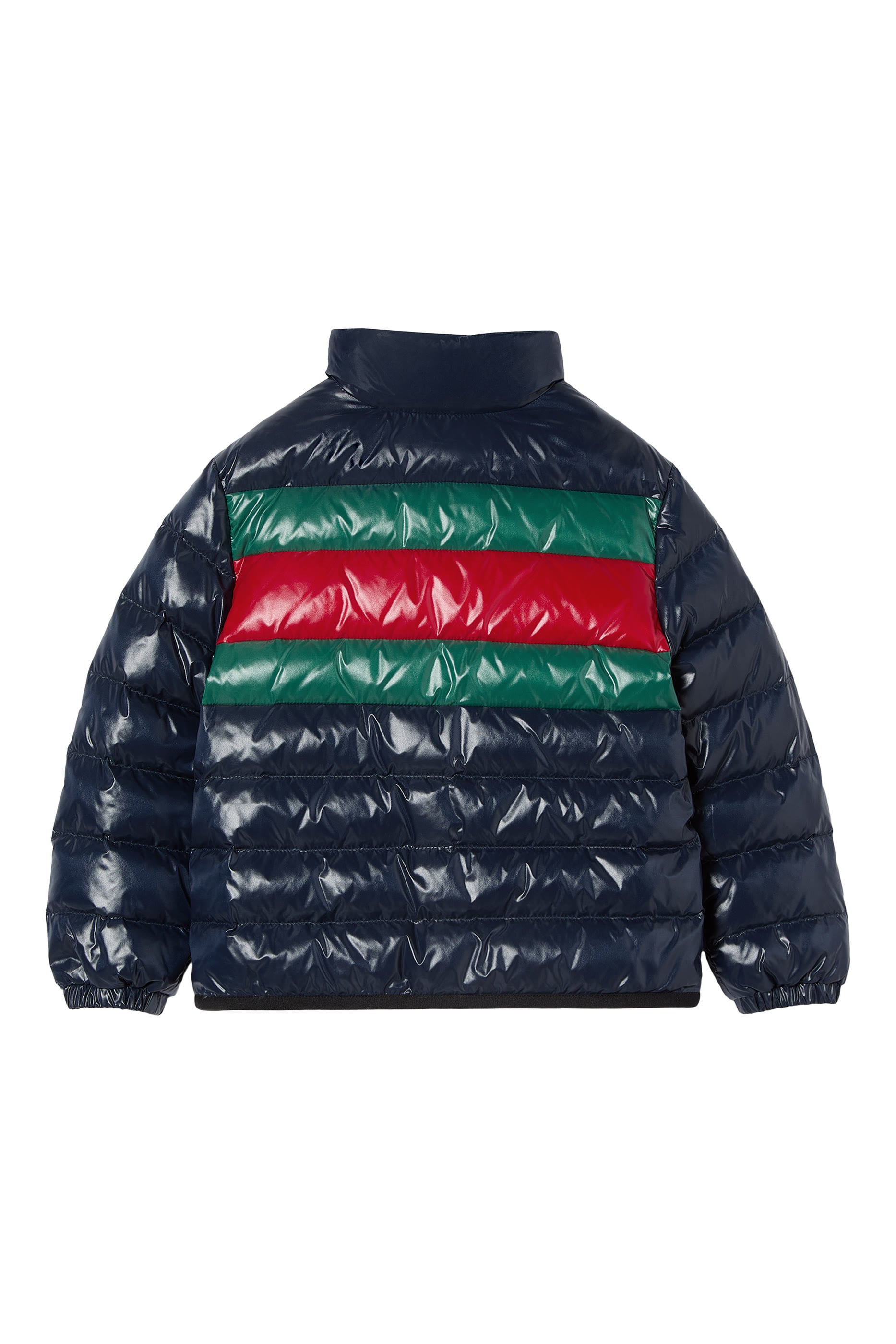 Kids Web Stripe Detail Padded Jacket