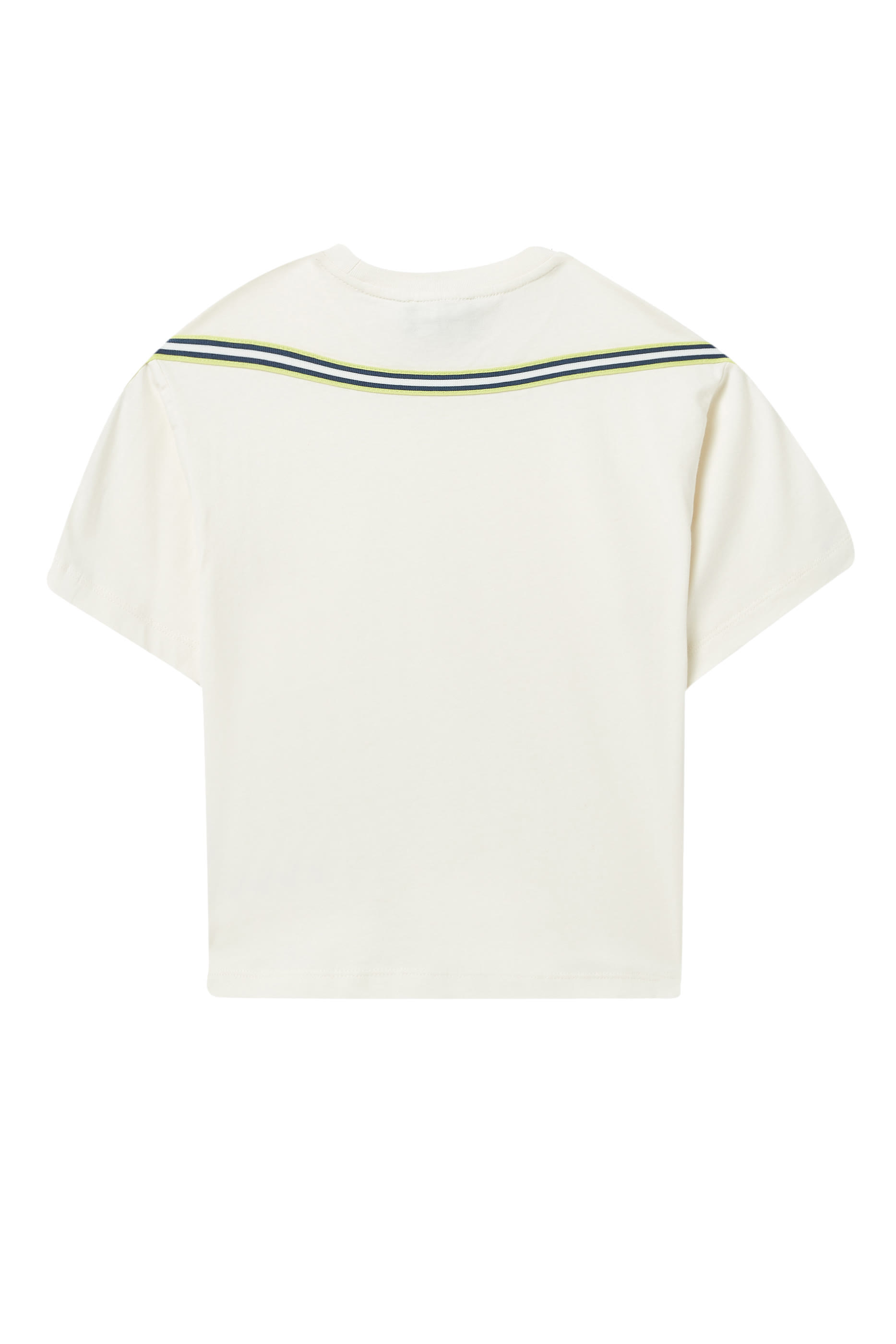 Kids Micro Eagle Logo Stripe Trim T-Shirt