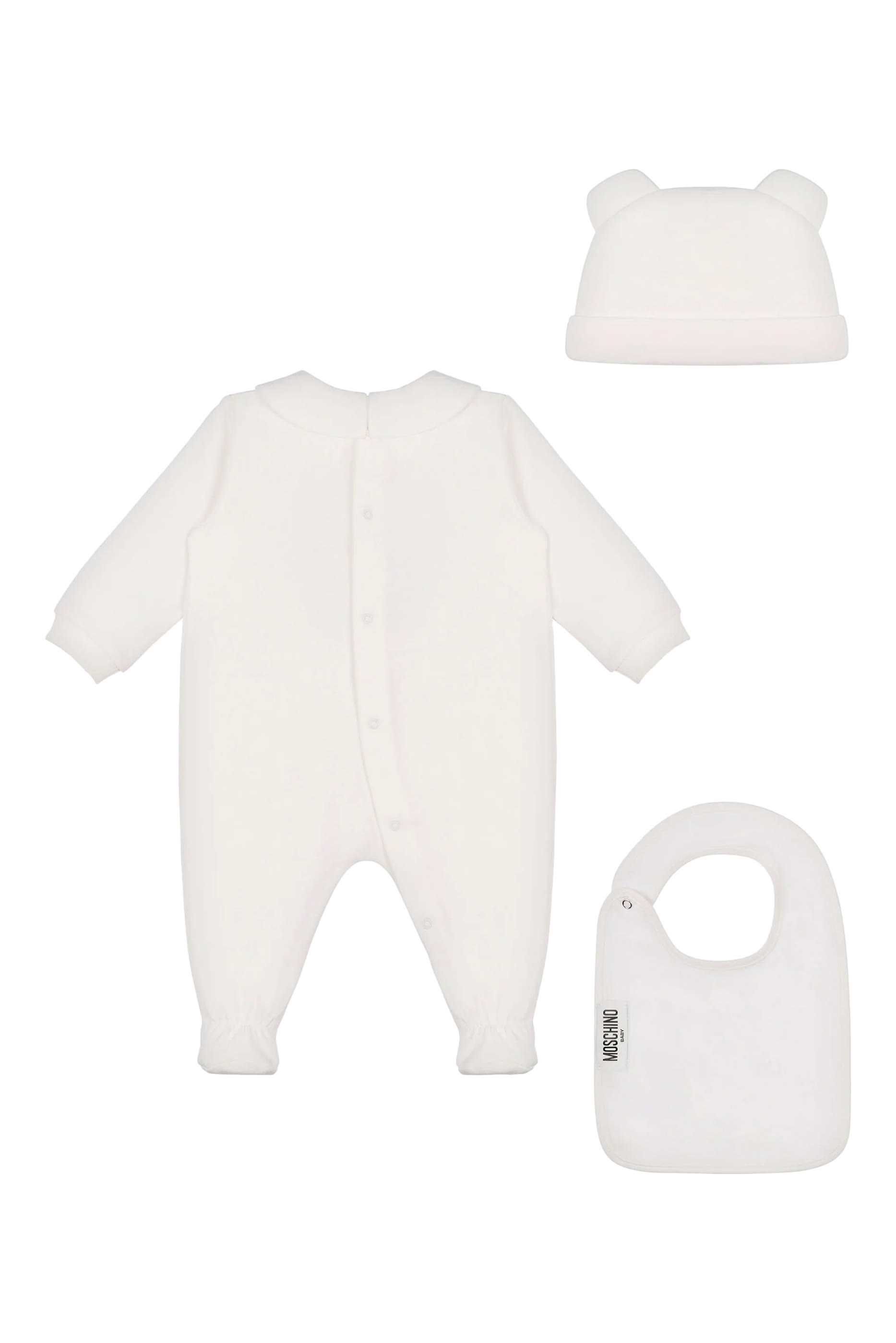 Kids BG Teddy Patch Bib + Hat Set
