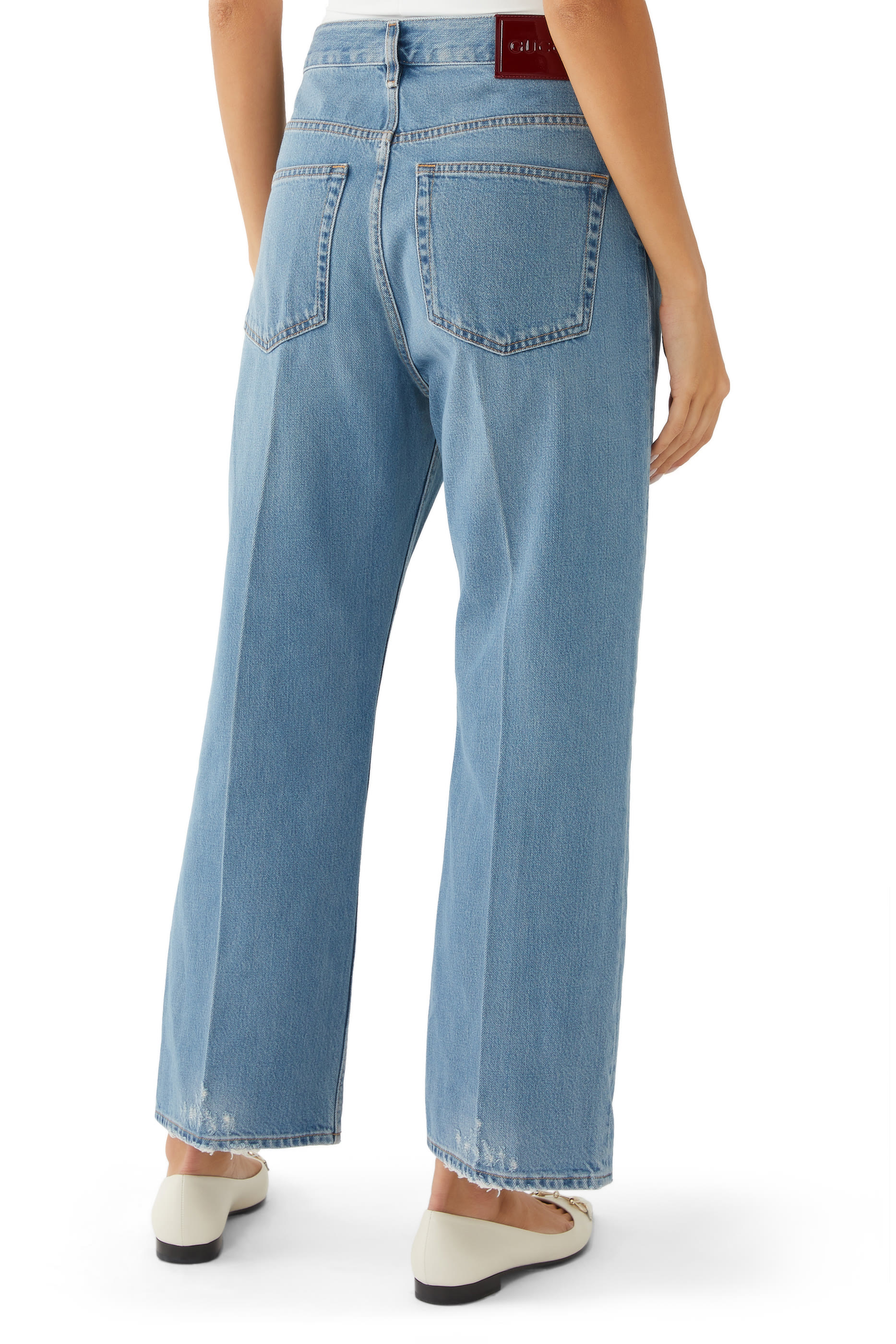 Denim Cropped Pants