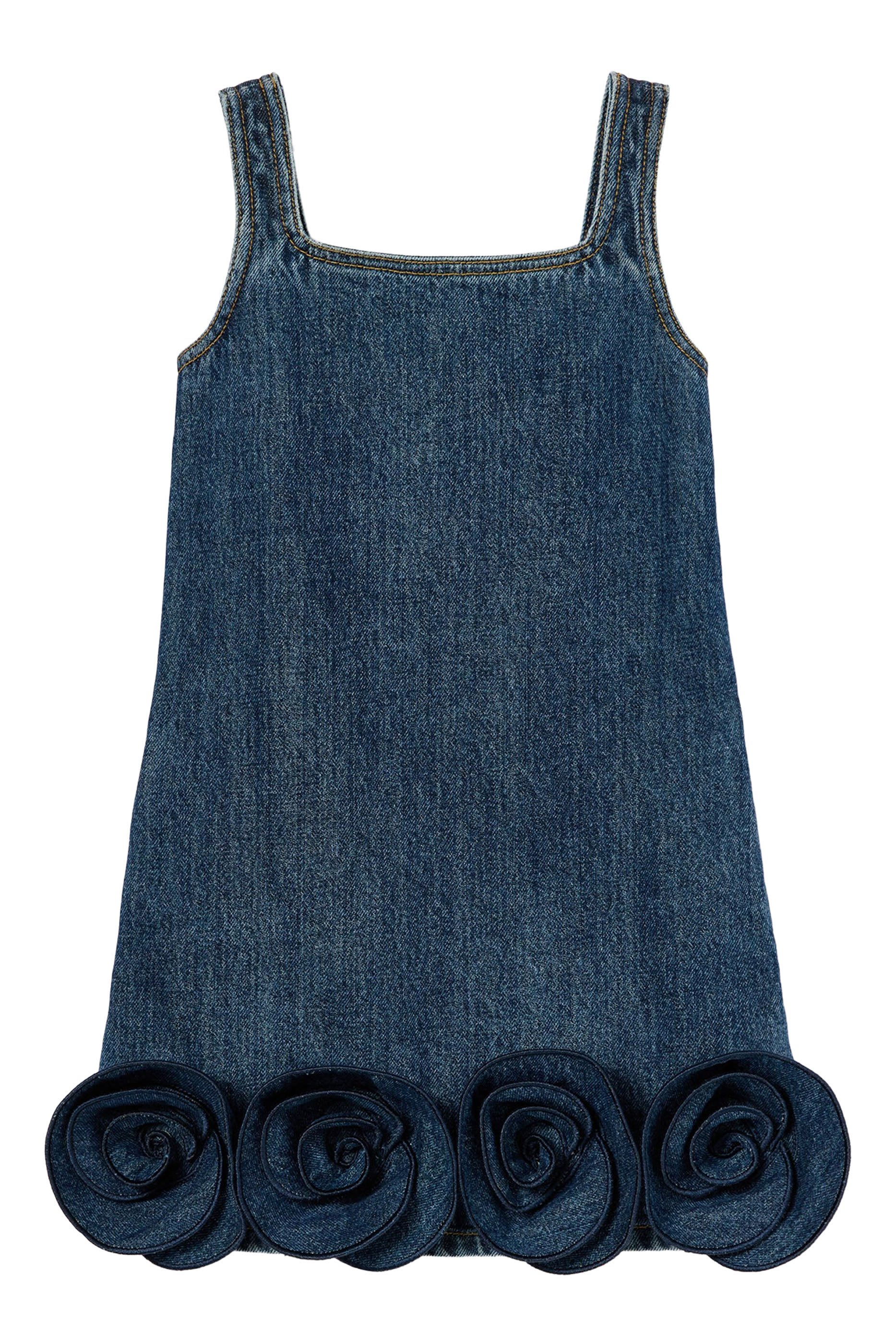 Kids Denim Flower Dress 