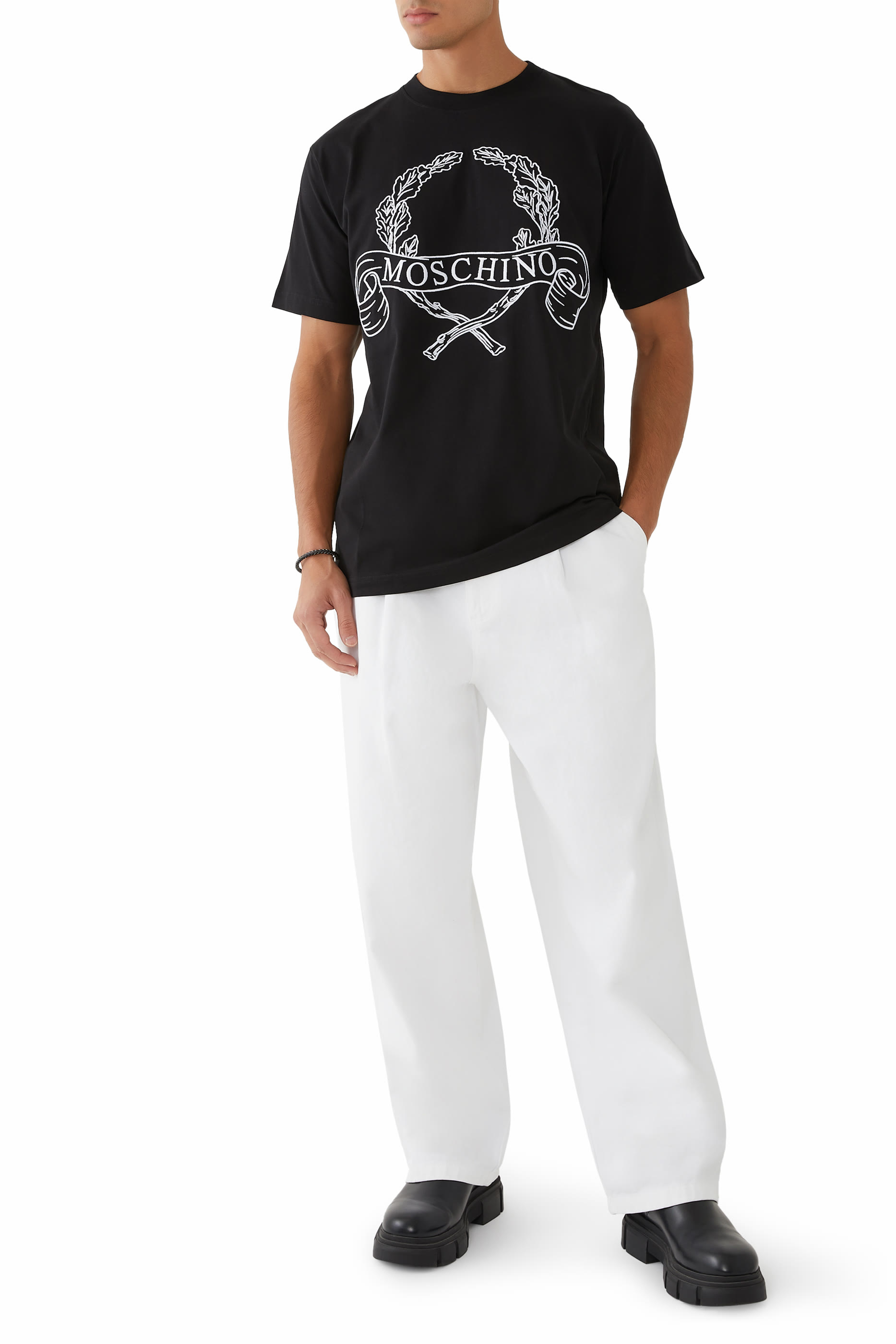 Laurel Crown Emblem Logo T-Shirt