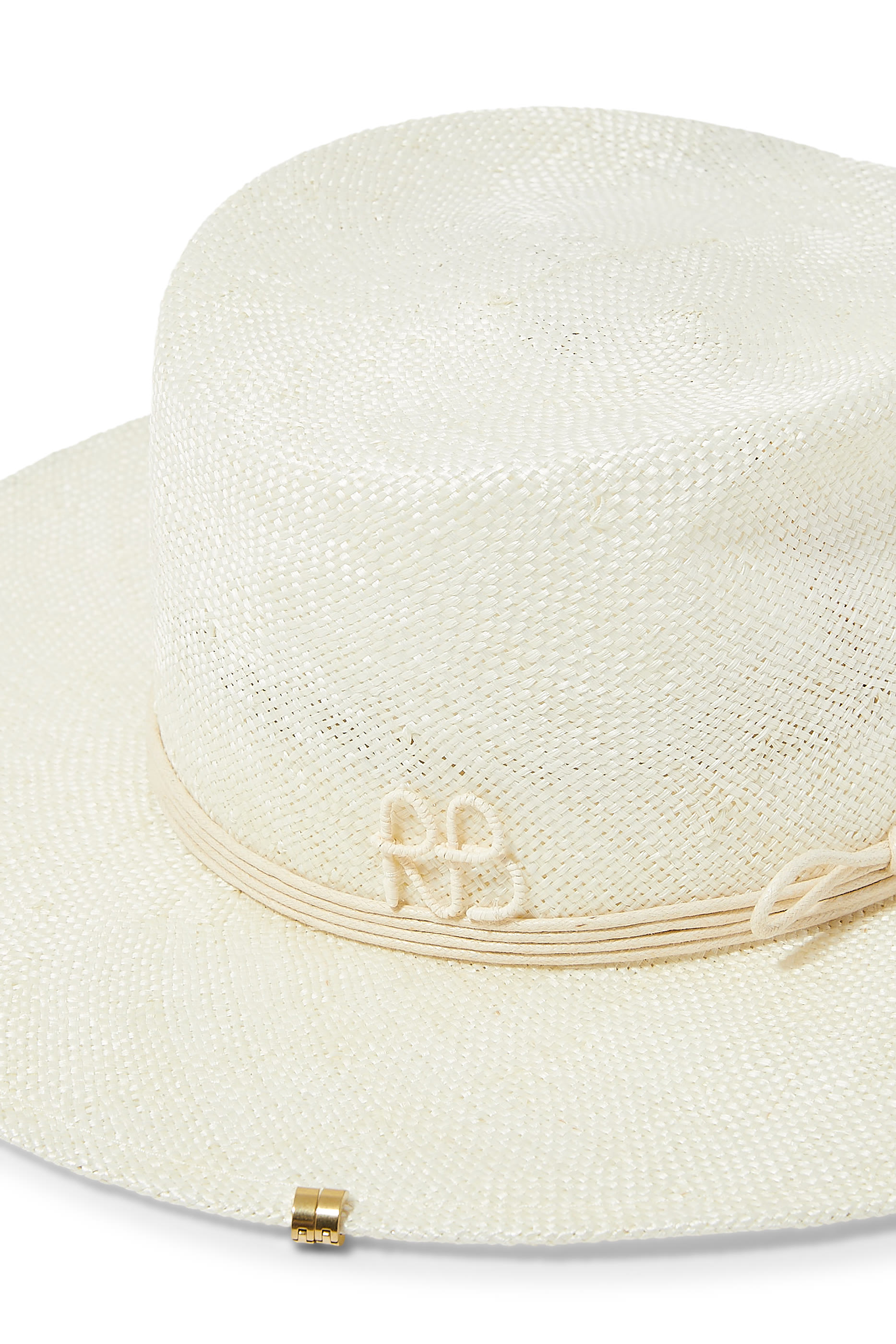 Chain Strap Sisal Gambler Hat
