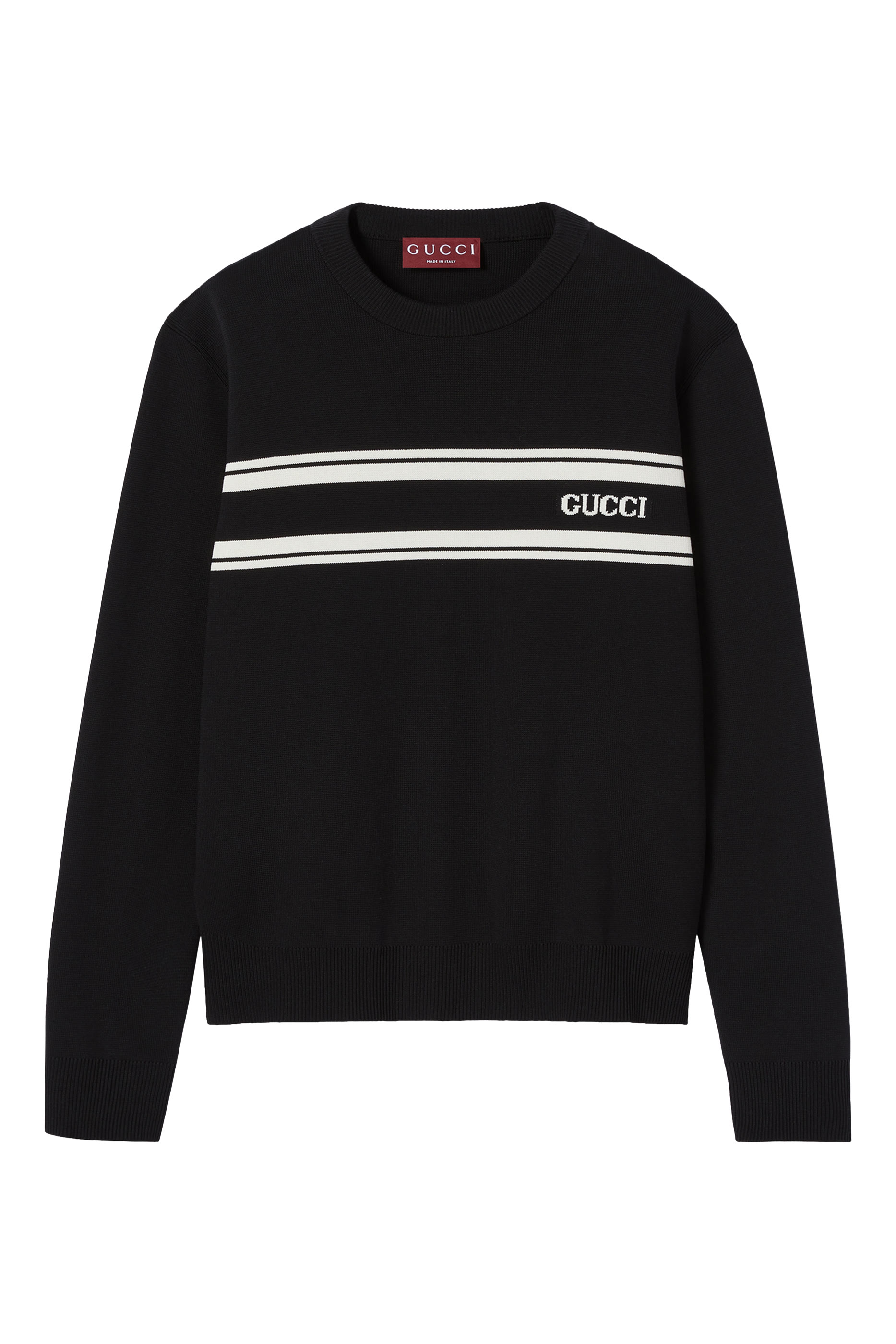 Intarsia Silk Cotton Sweater