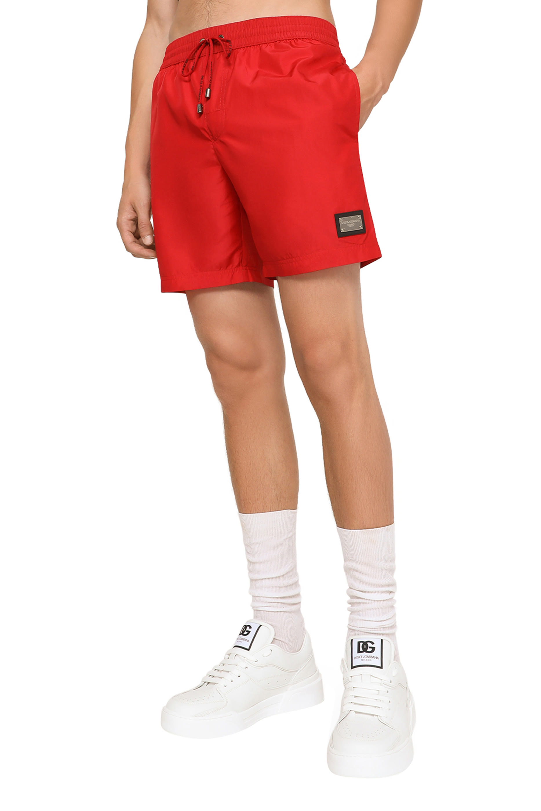 Logo Tag Mid-Length Swim Trunks
