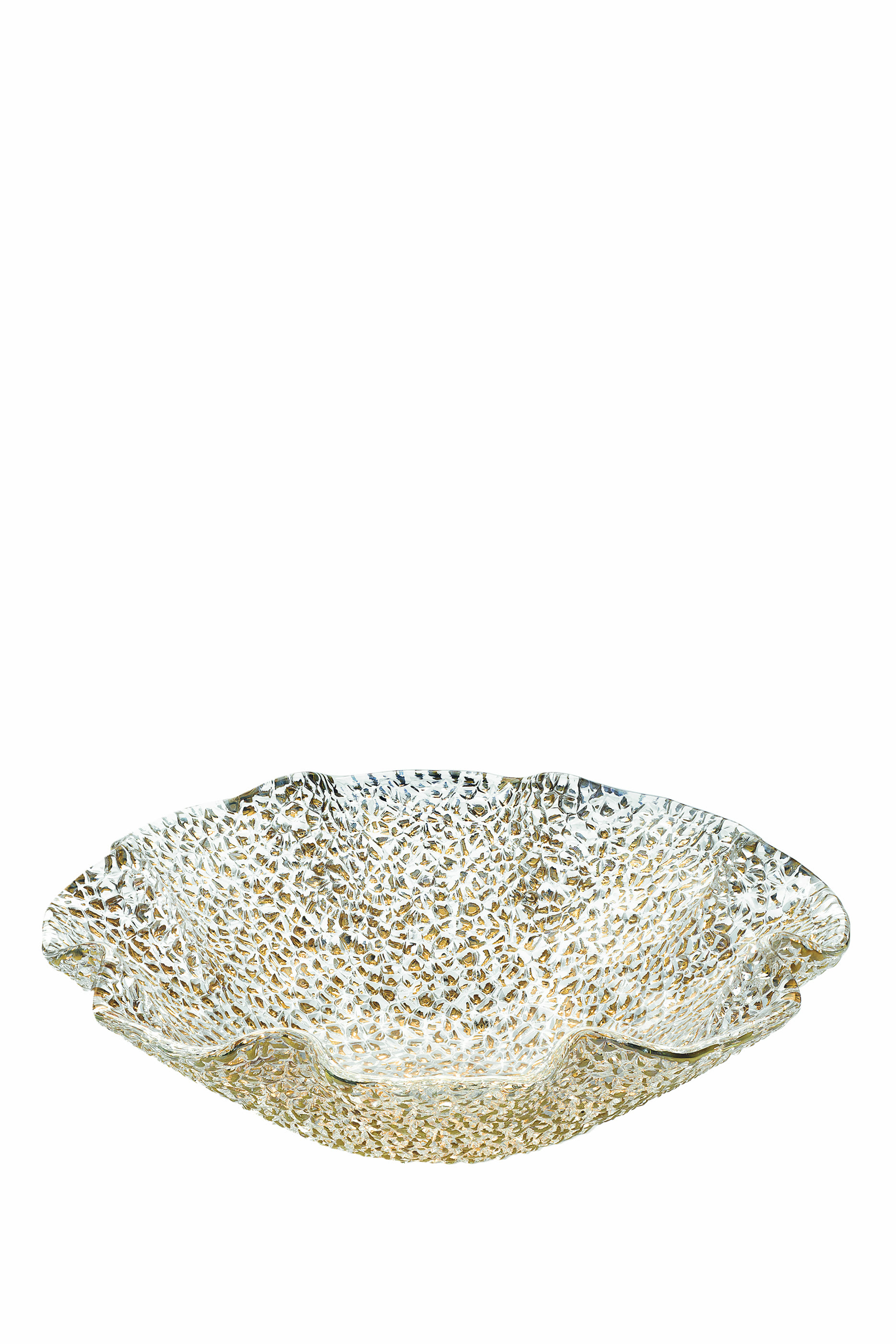 Special Gold Scalloped Bowl
