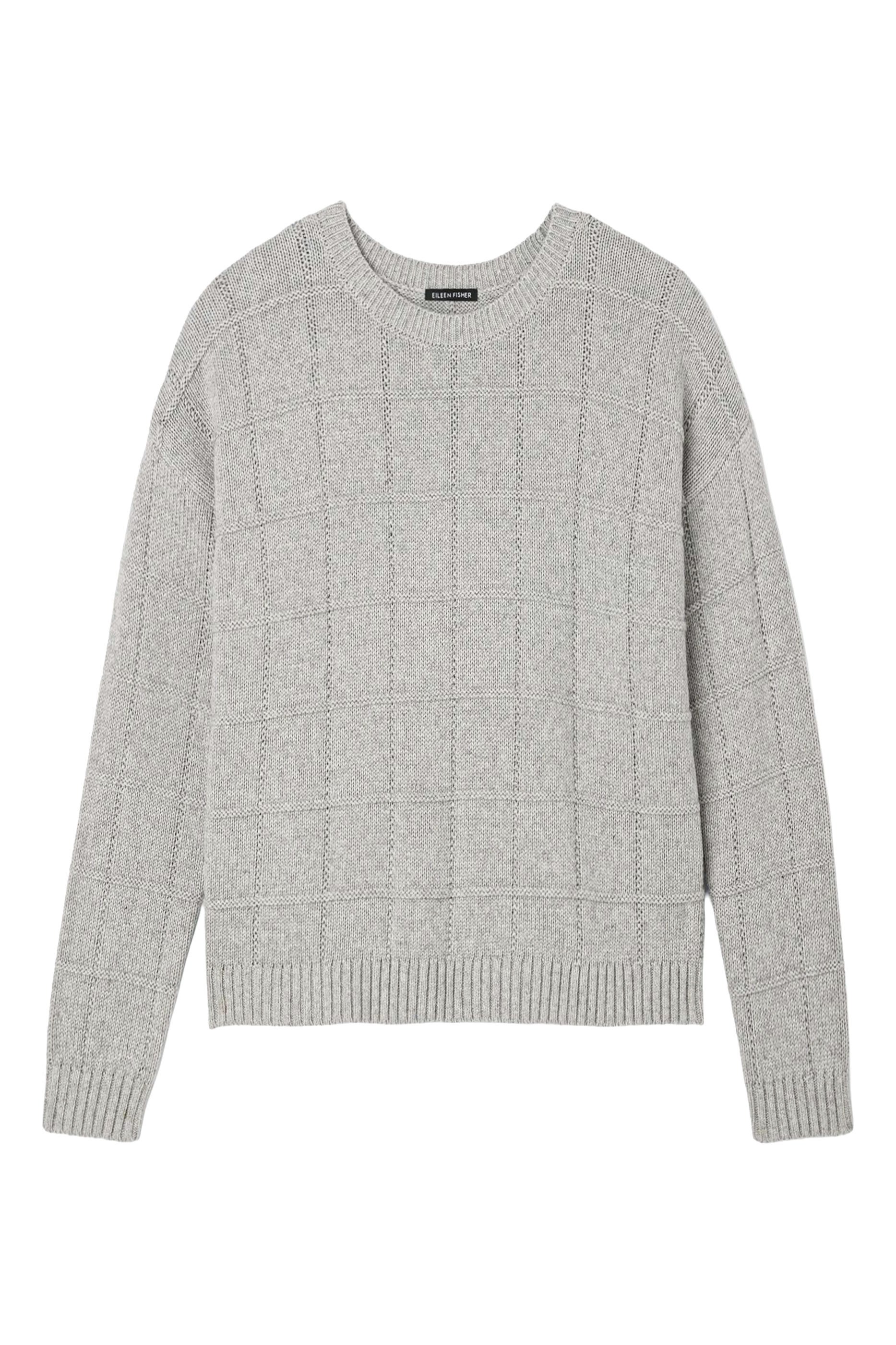 Cotton & Recycled Cashmere Crew Neck Top
