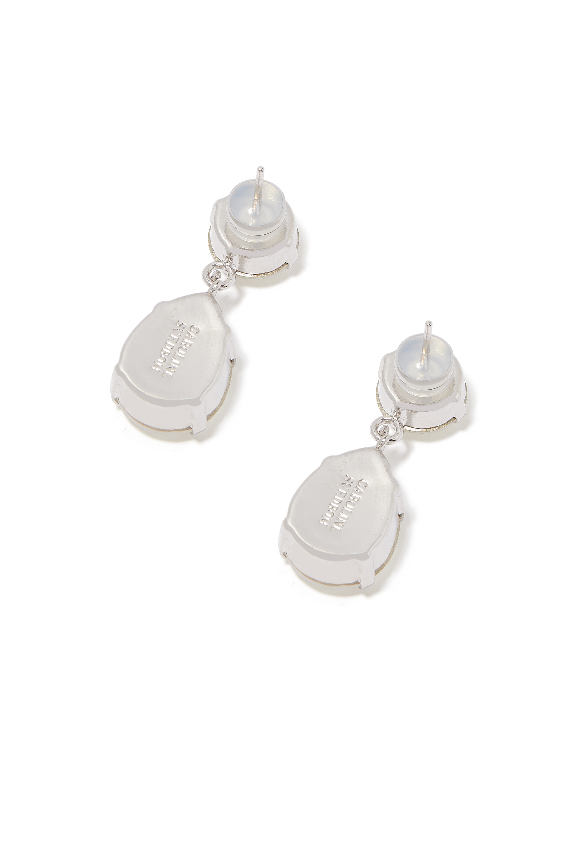 Classic Drop Earrings, 18K Gold/Rhodium & Crystals