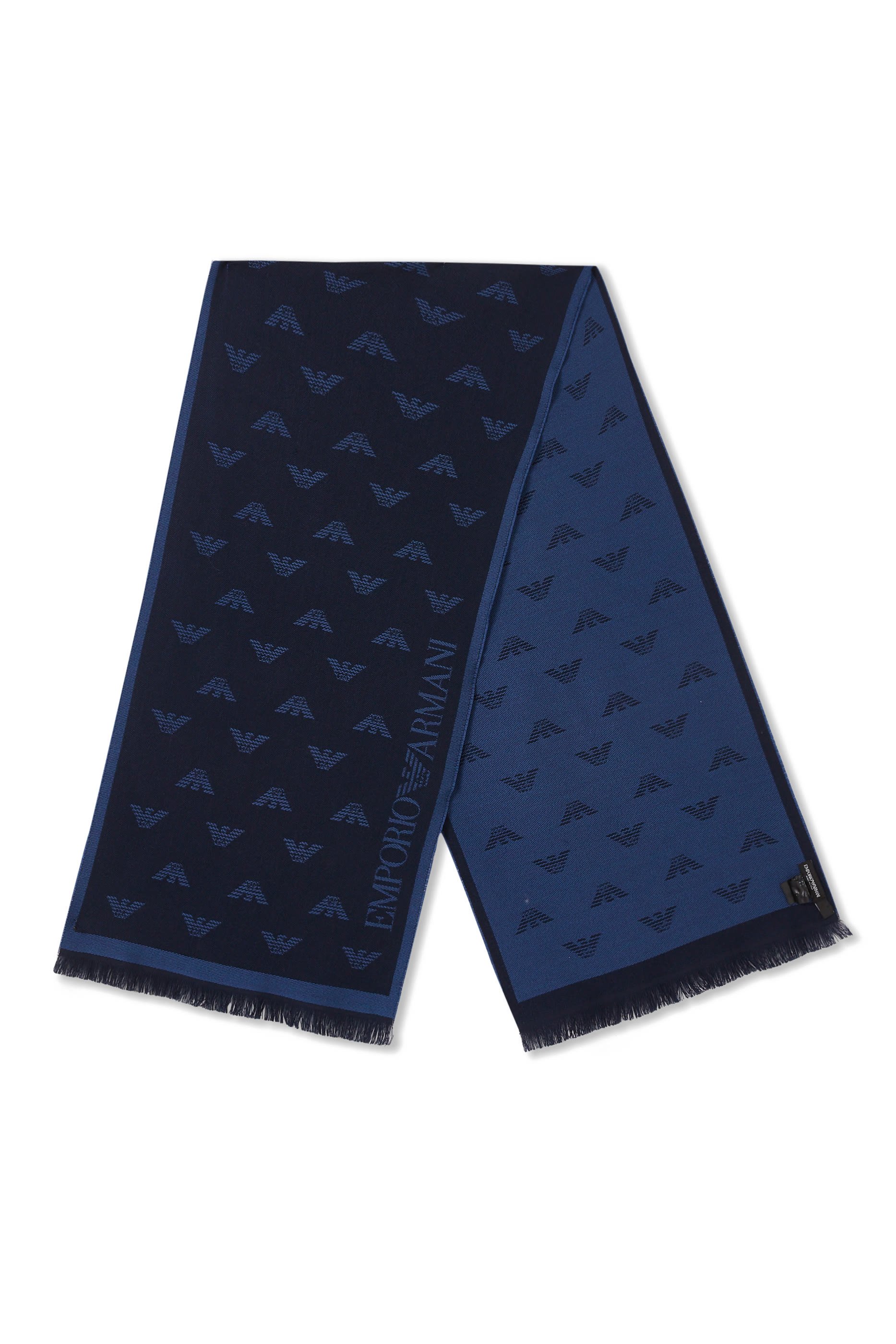 EA Macro Logo Wool Scarf