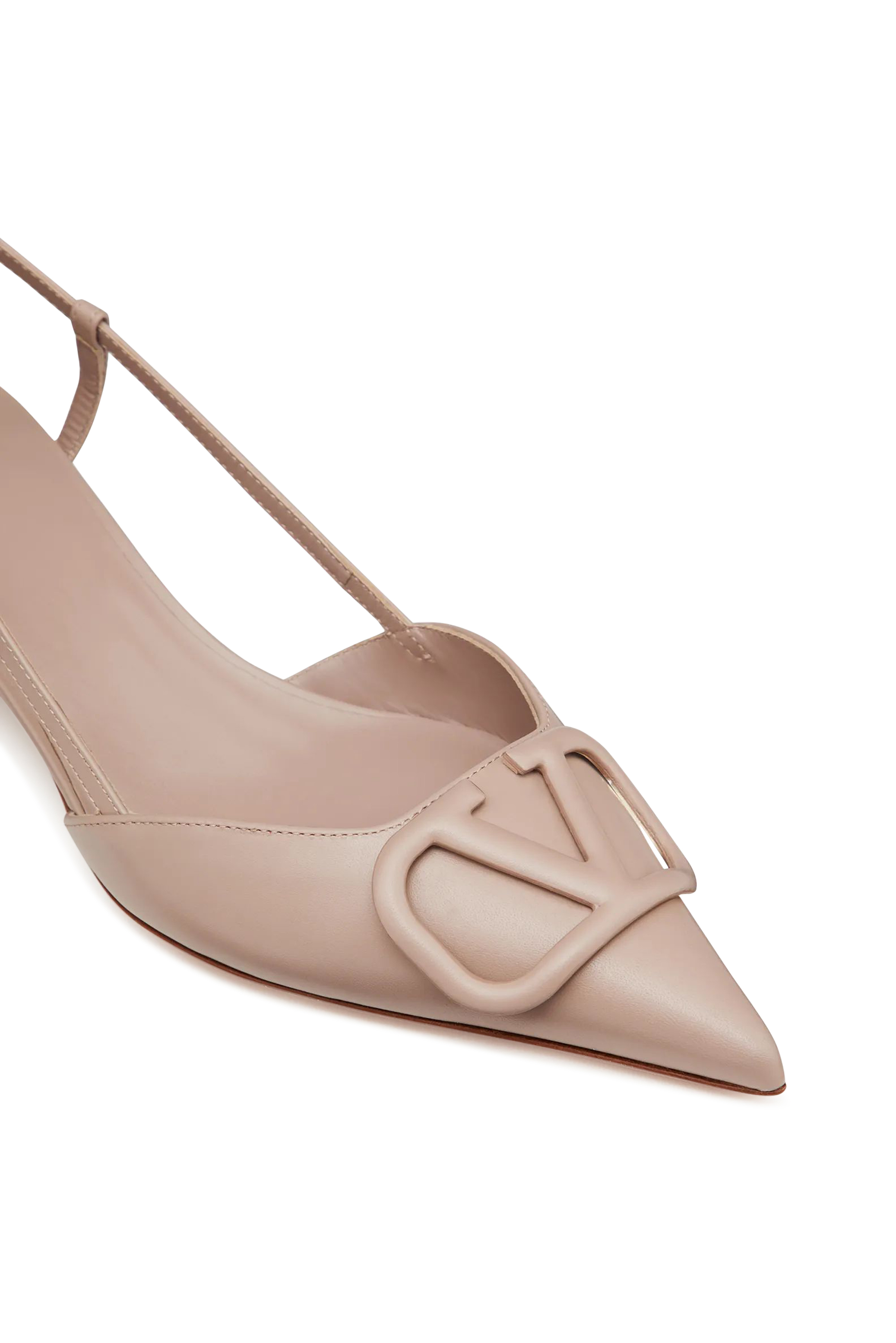 Valentino Garavani V Logo Signature Slingback Pumps