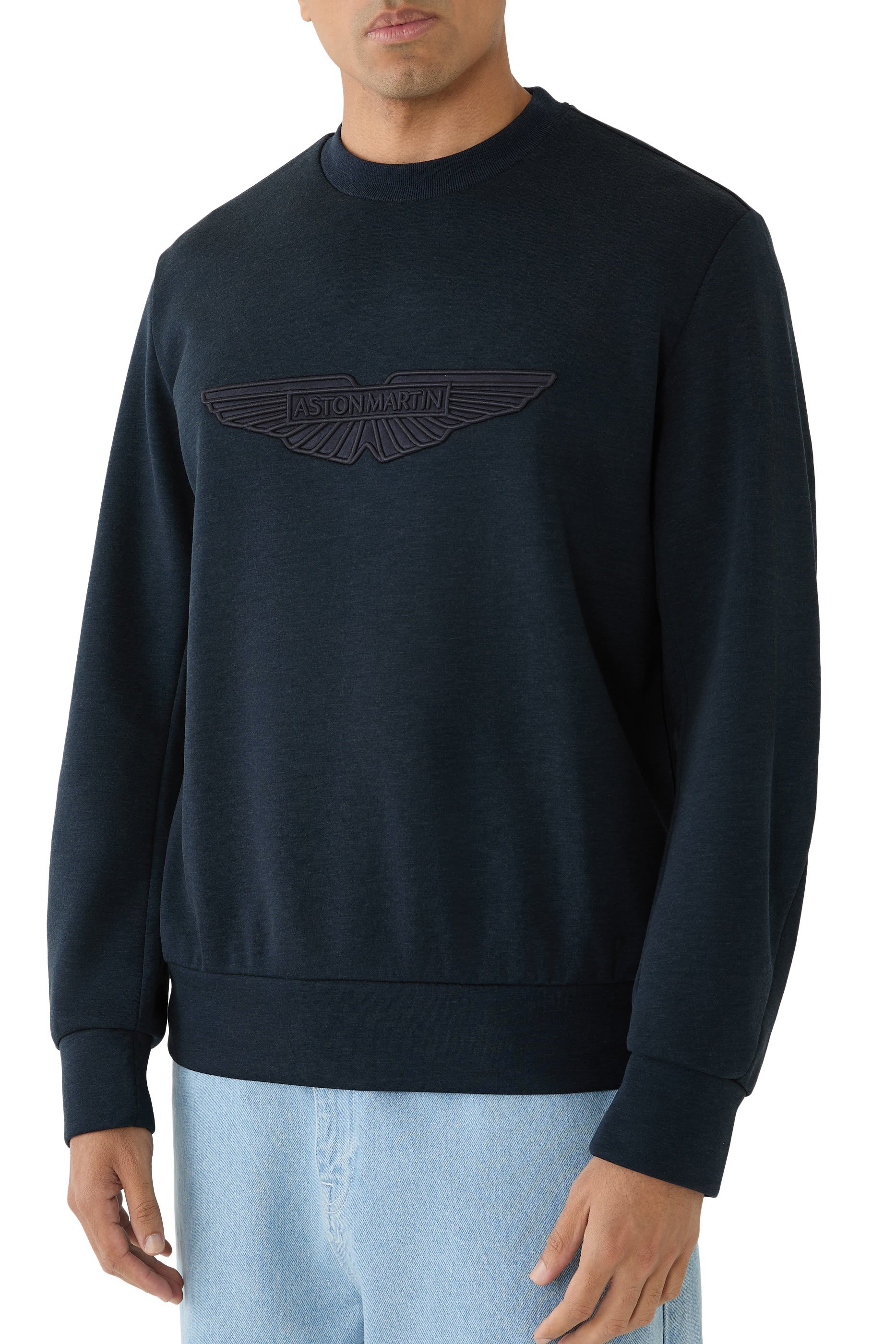 Logo Embroidered Wool Sweater