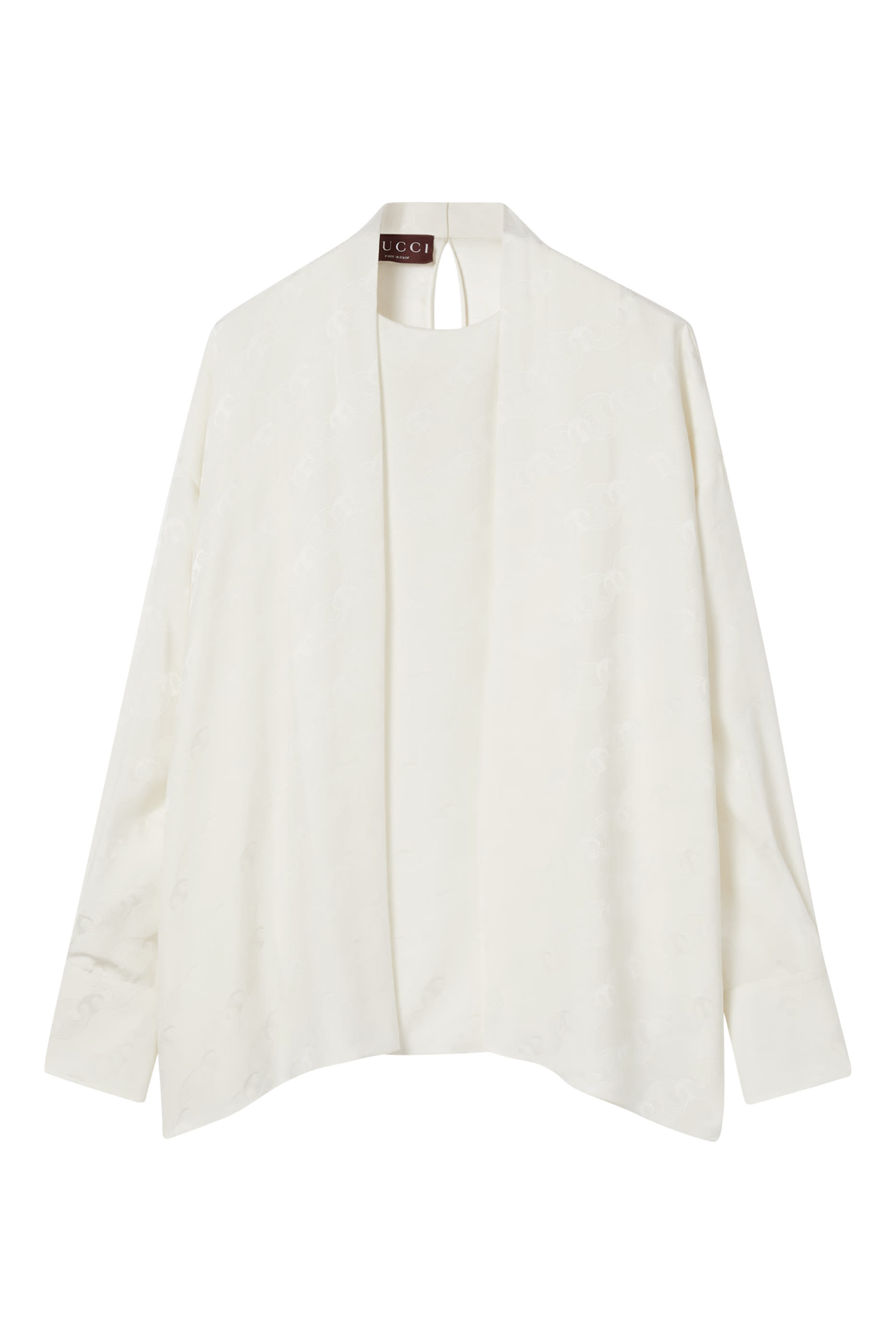 Marina Chain Silk Jacquard Top