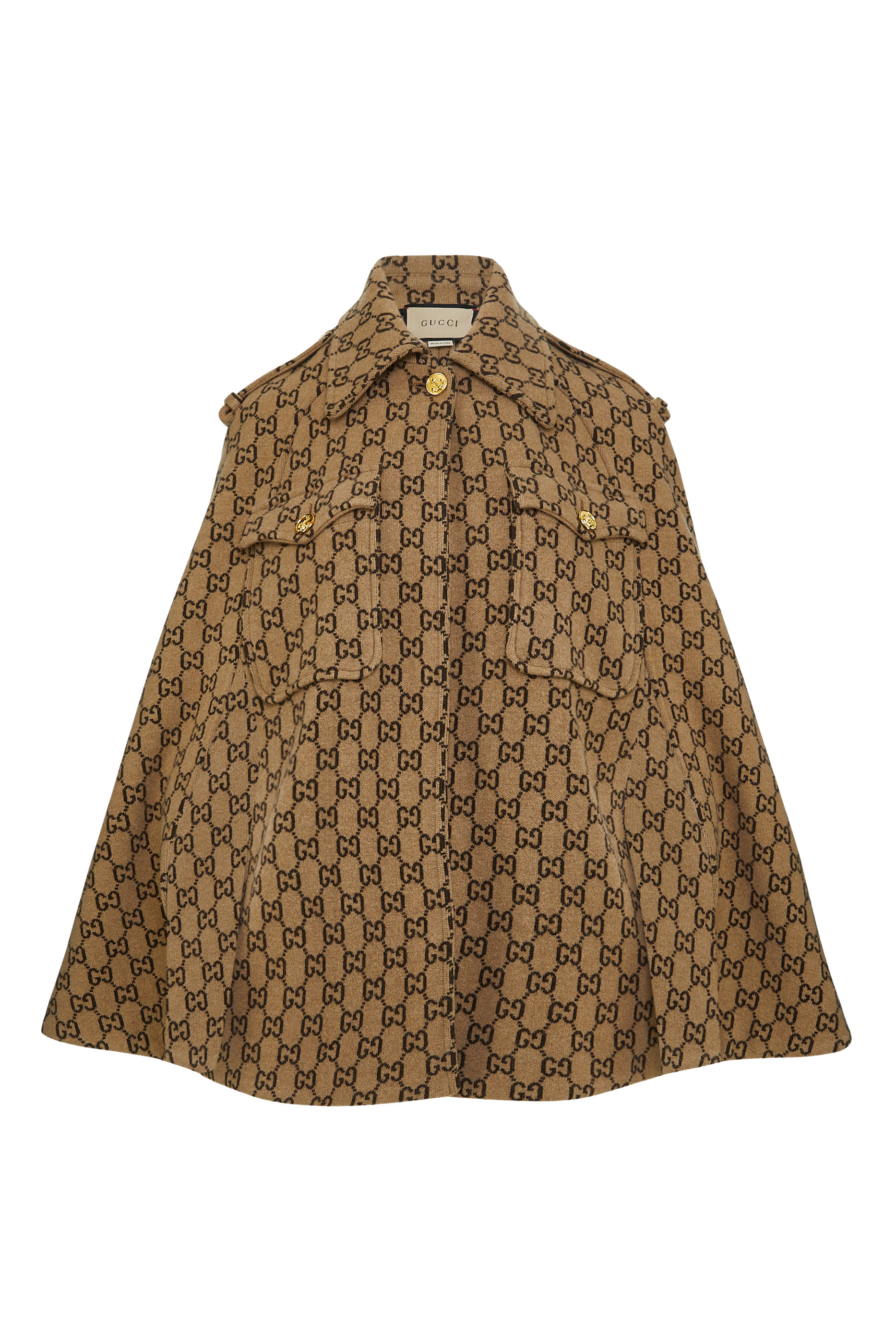 GG Monogram Wool Cape