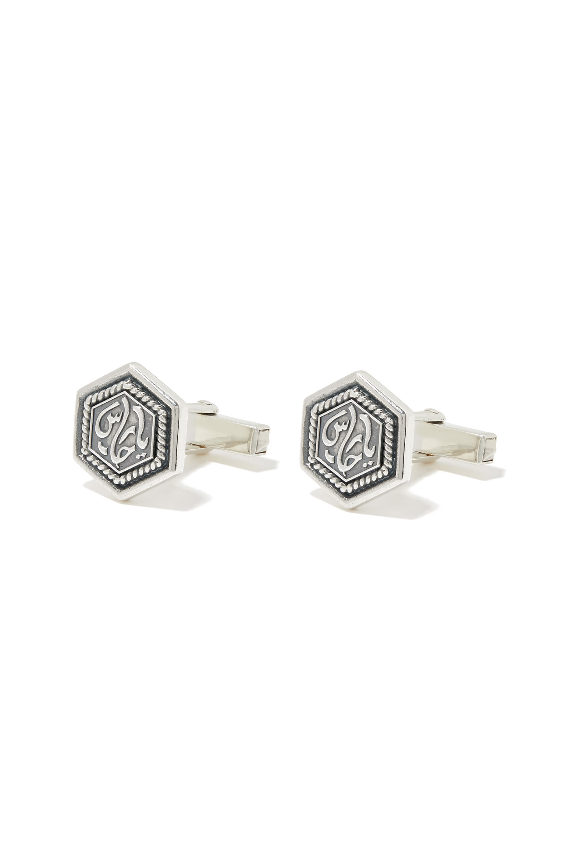 Buy Azza Fahmy The Guardian Cufflinks, Sterling Silver for Mens